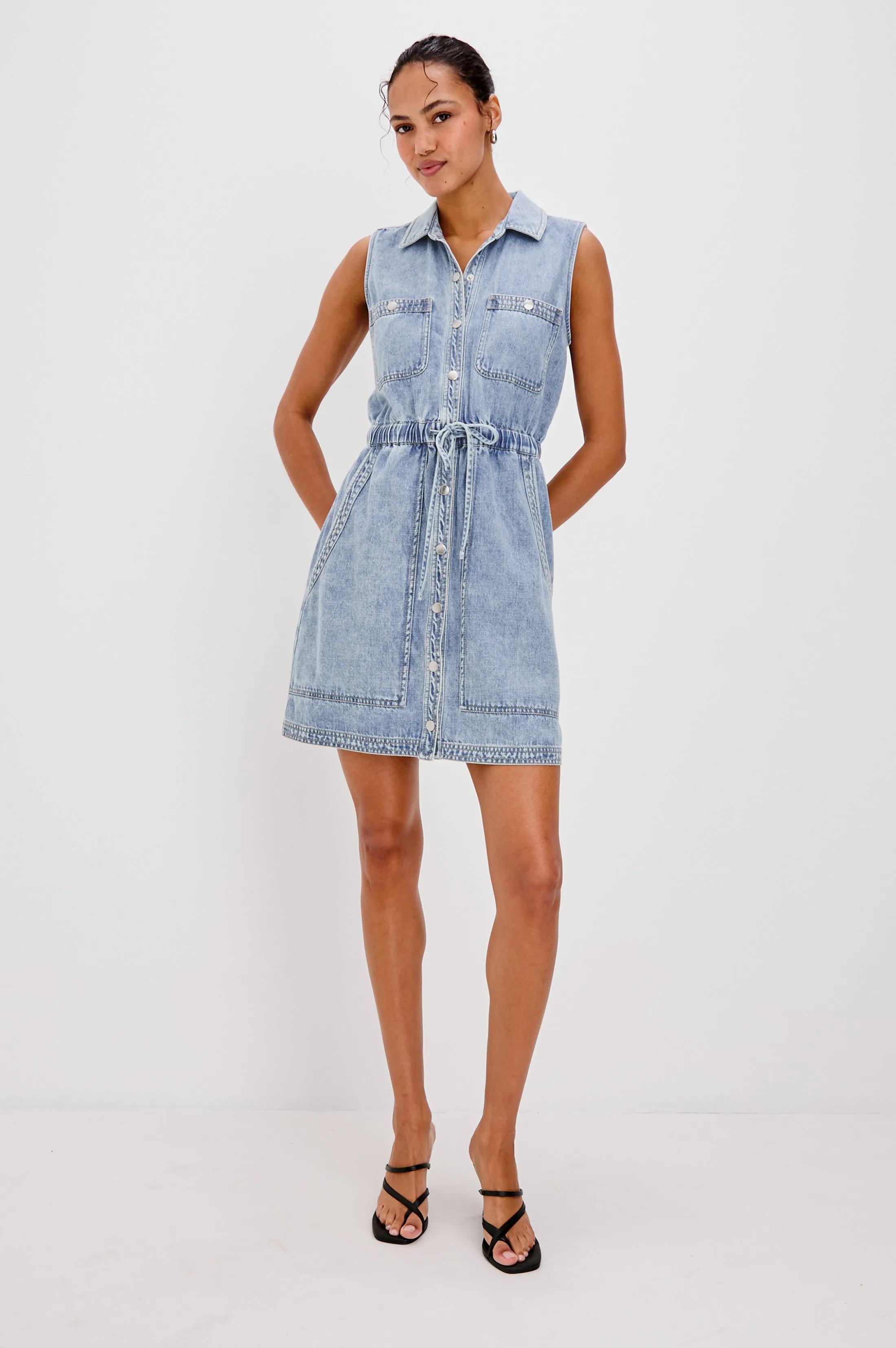 ERICA DRESS - FADED INDIGO sold by Rails product image thumbnail 3