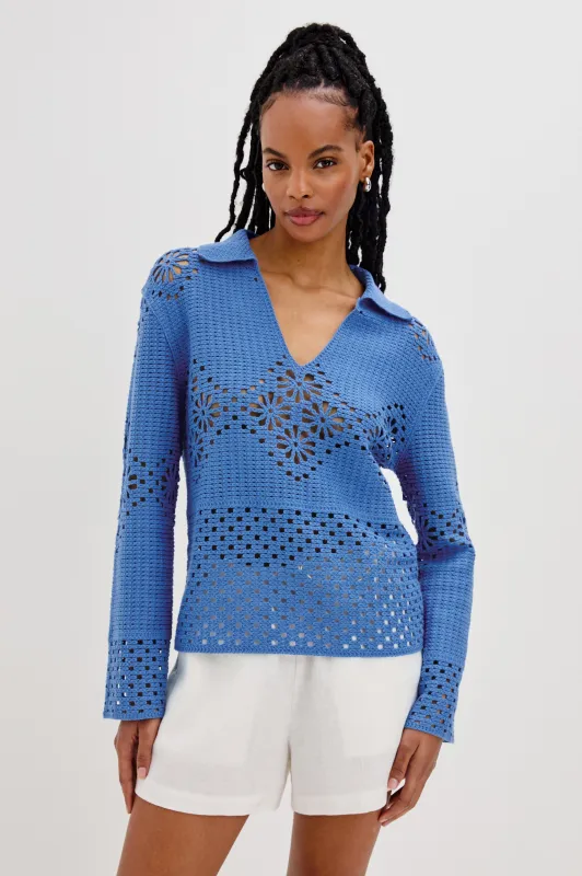 LOUIZA TOP - FRENCH BLUE sold by Rails