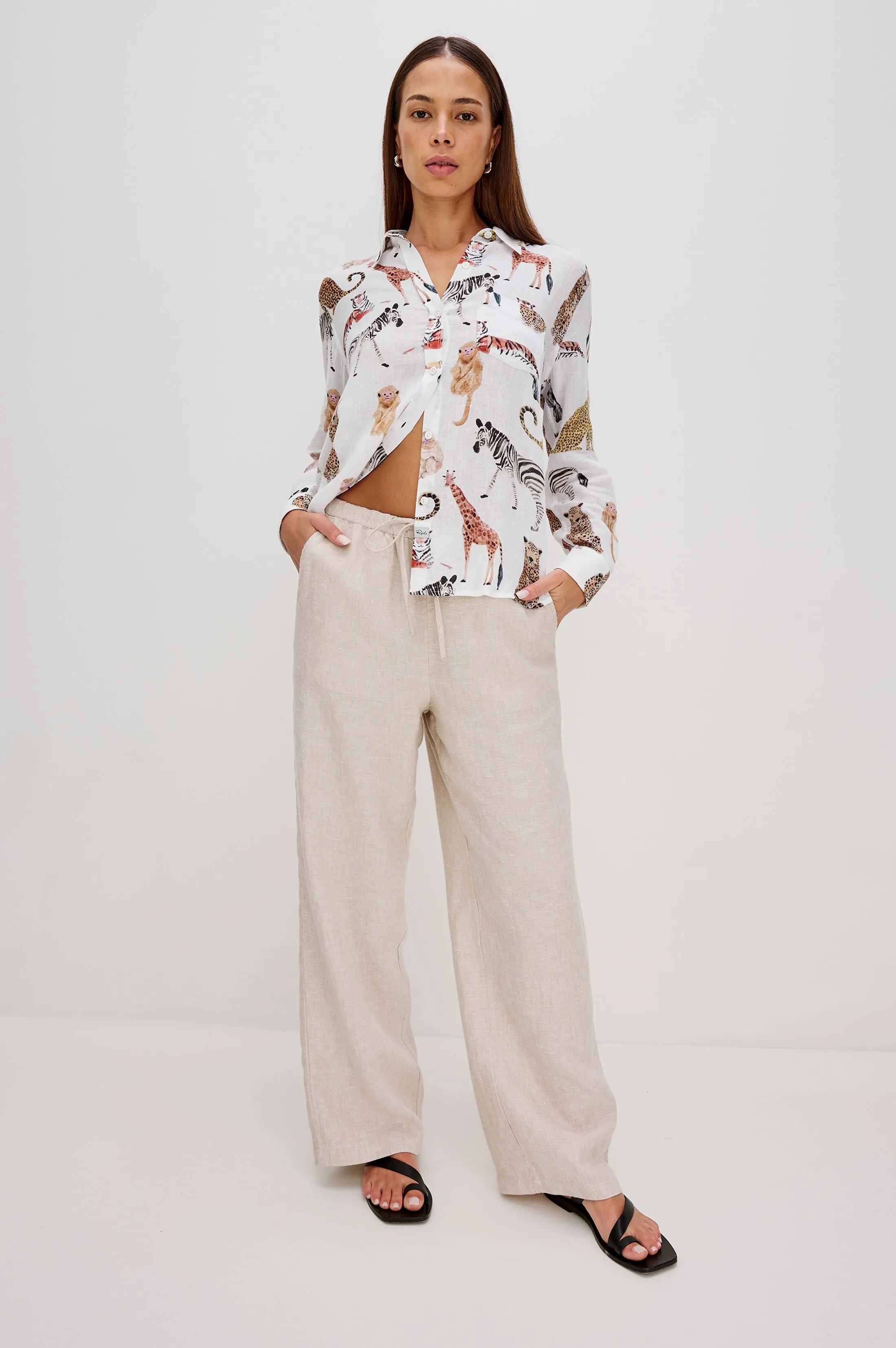 CHARLI SHIRT - JUNGLE ANIMALS sold by Rails product image thumbnail 4