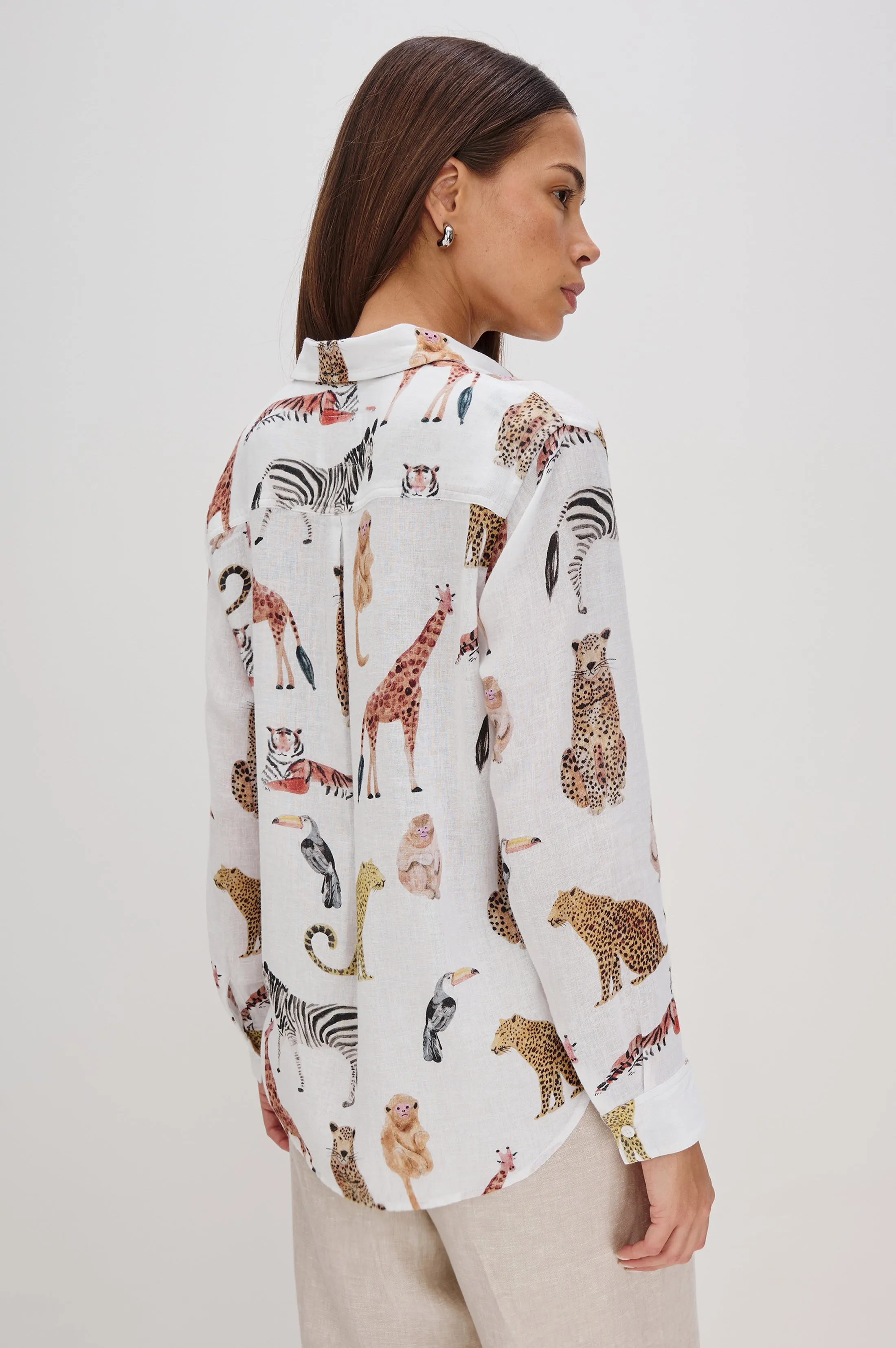 CHARLI SHIRT - JUNGLE ANIMALS sold by Rails product image thumbnail 5