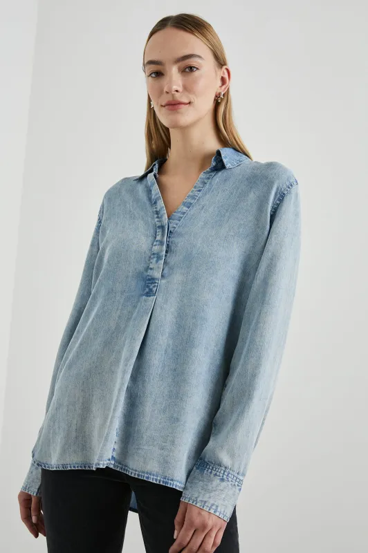 NISSA TOP - VINTAGE CLOUD WASH sold by Rails