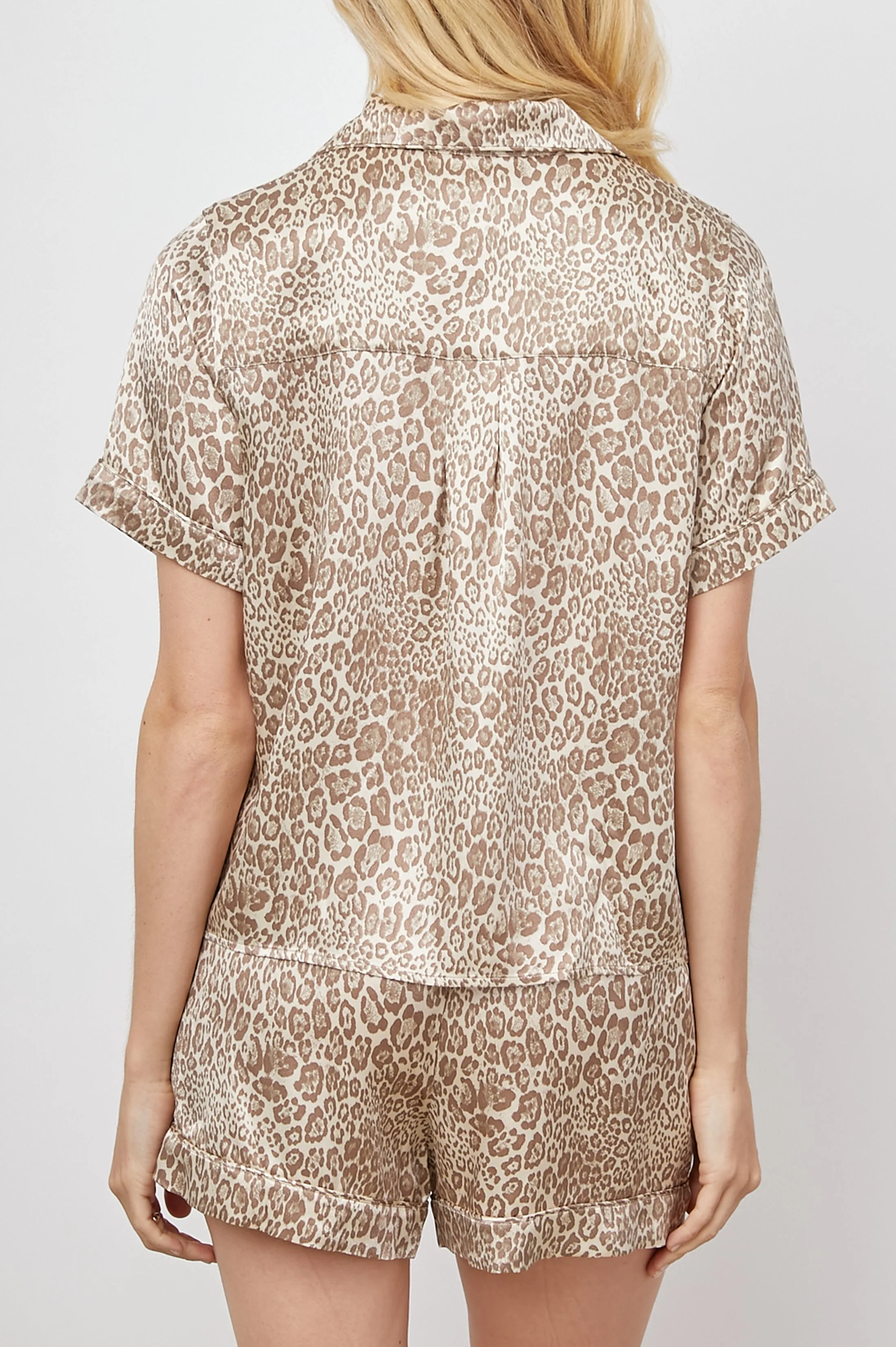 TOMMI PAJAMA SET - TAN CHEETAH sold by Rails product image thumbnail 5