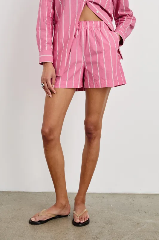 ROCKY SHORT - HIBISCUS WHITE STRIPE sold by Rails