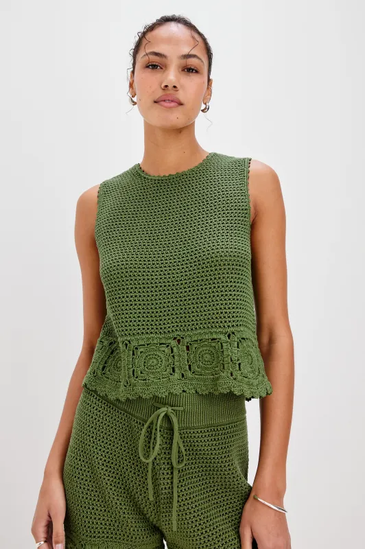 HAZEL TOP - DILL sold by Rails