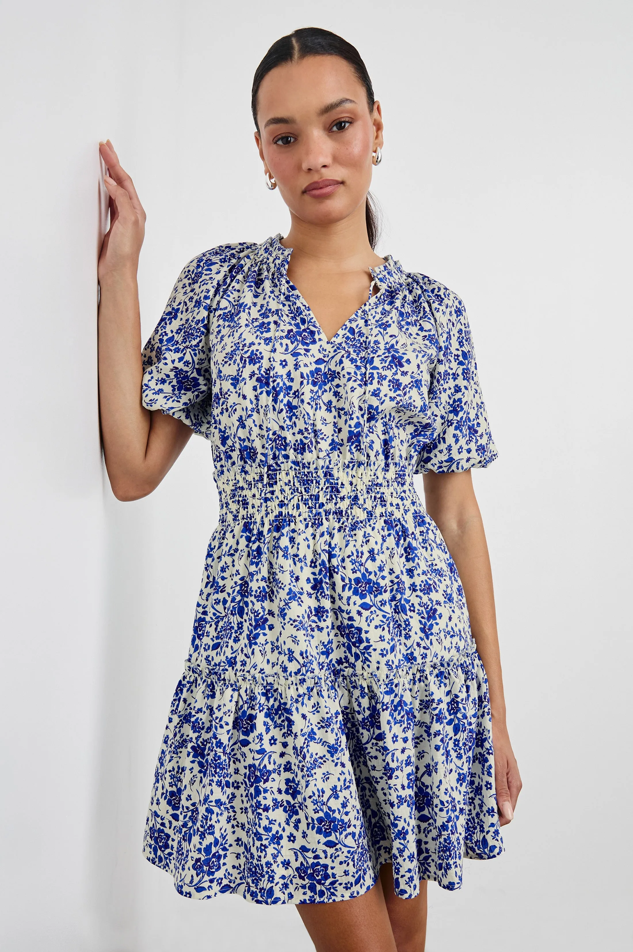 FIORELLA DRESS - BLUE MARGUERITE sold by Rails