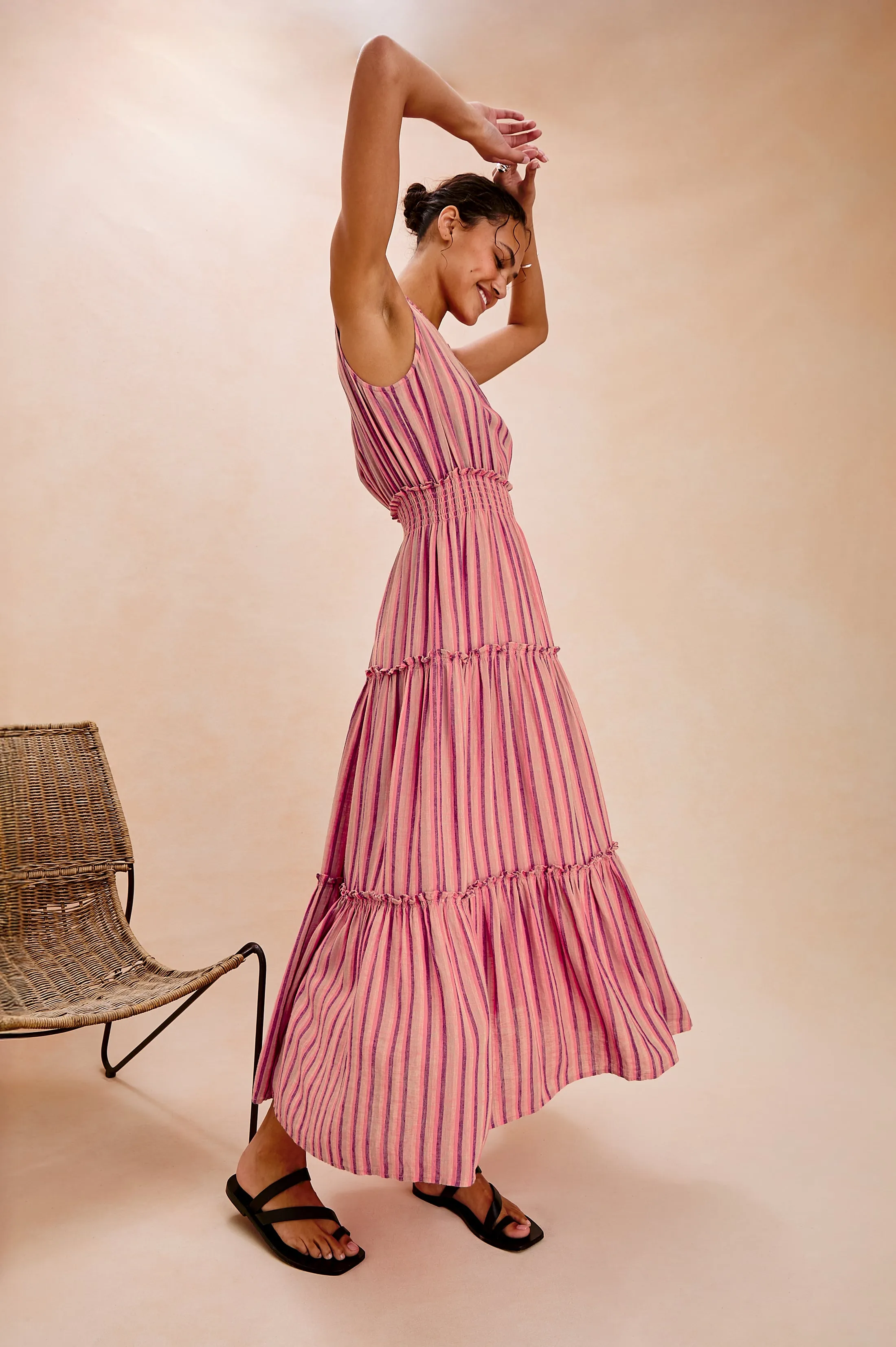 LOULOU DRESS - CABANA STRIPE sold by Rails product image thumbnail 4