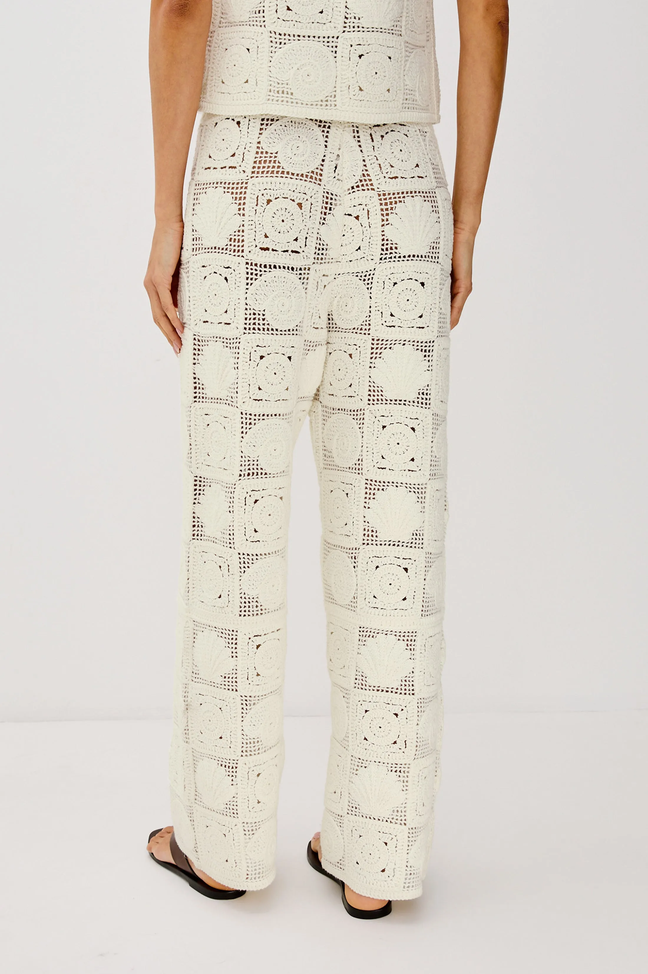RAILS X LSPACE MAJA PANT - WHITE SEA SHELL CROCHET sold by Rails product image thumbnail 5