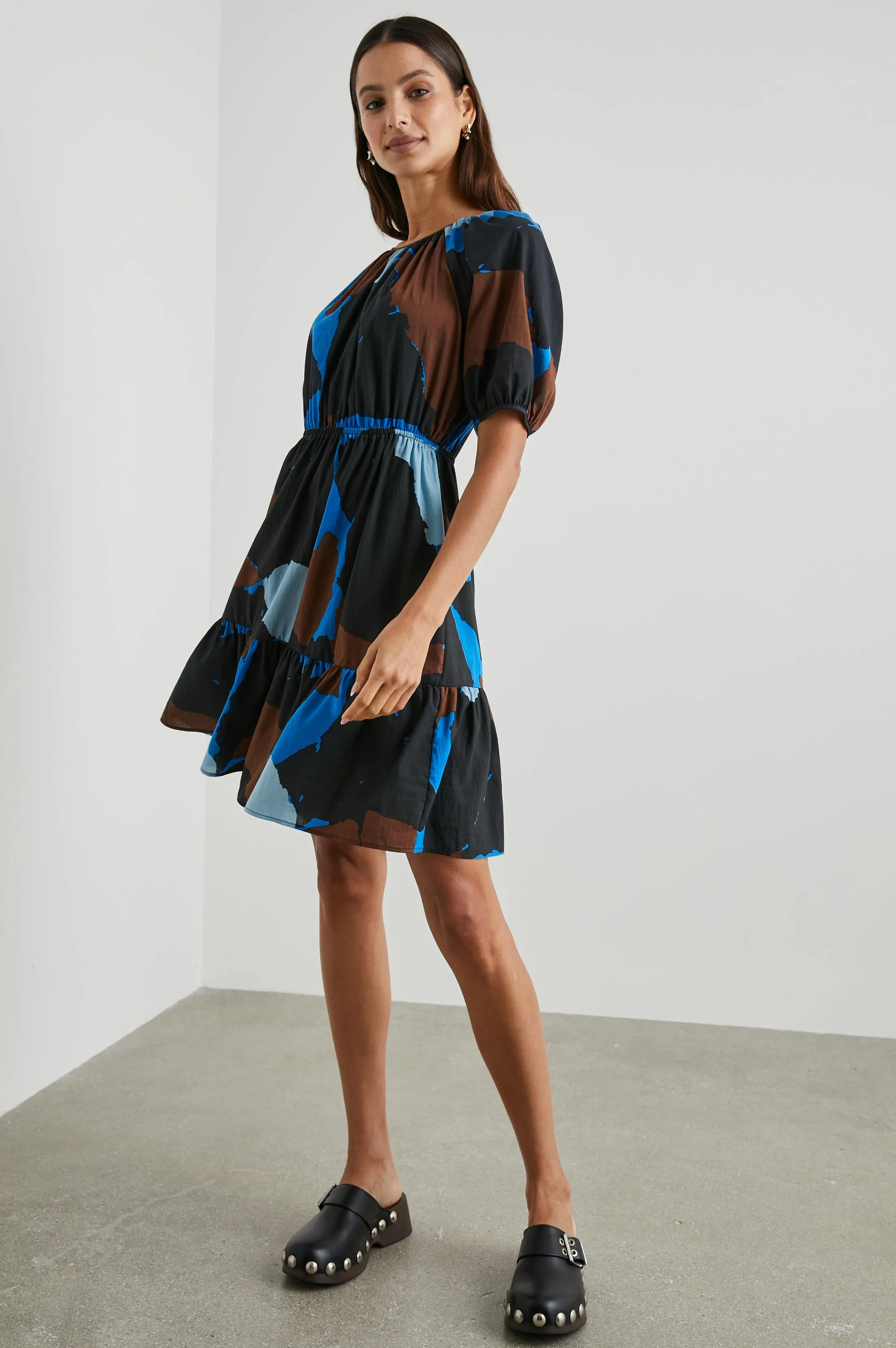 KHLOE DRESS - BLUE MULTI COLOR BLOCK sold by Rails product image thumbnail 4