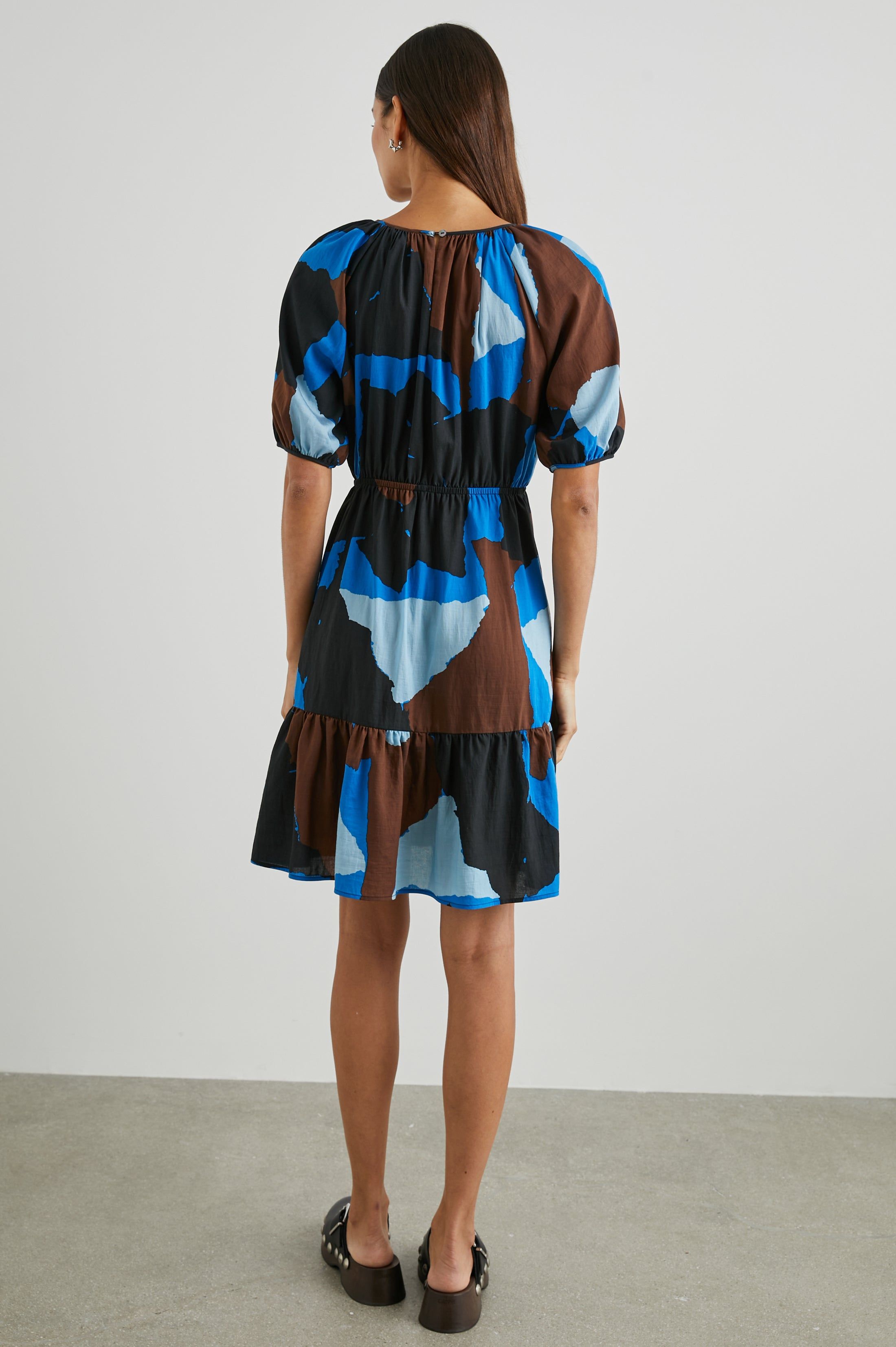 KHLOE DRESS - BLUE MULTI COLOR BLOCK sold by Rails product image thumbnail 5