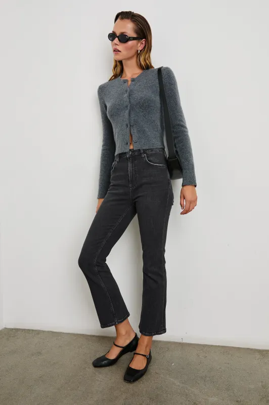 SUNSET CROP SLIM FARE - BLACK PEARL sold by Rails