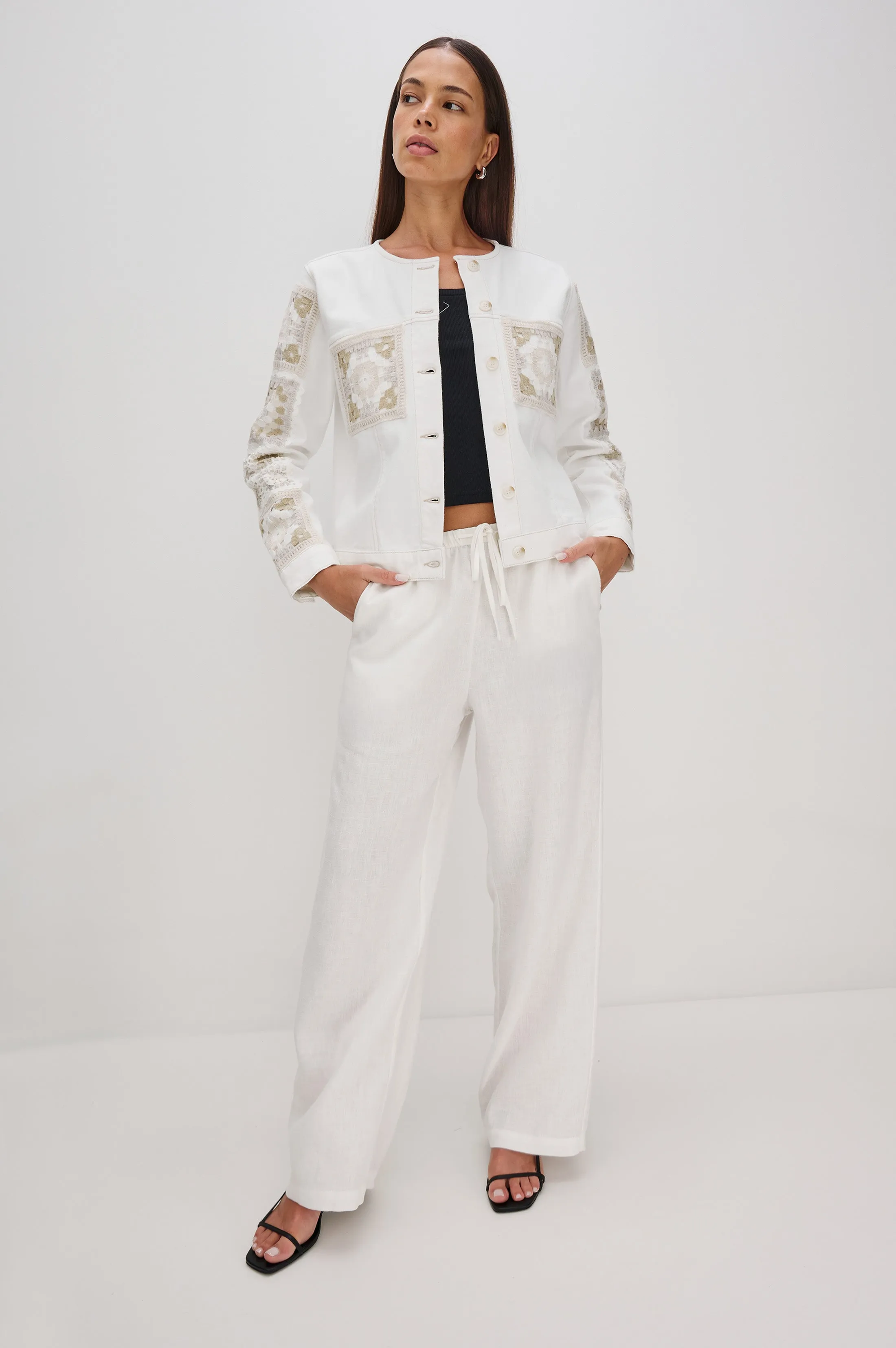 LIDO JACKET - VINTAGE ECRU CROCHET sold by Rails product image thumbnail 3