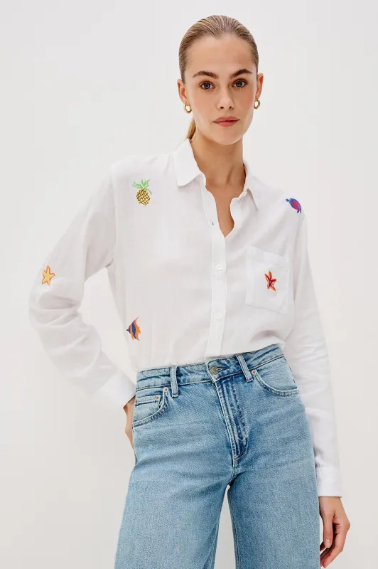 CHARLI SHIRT - ISLAND EMBROIDERY sold by Rails