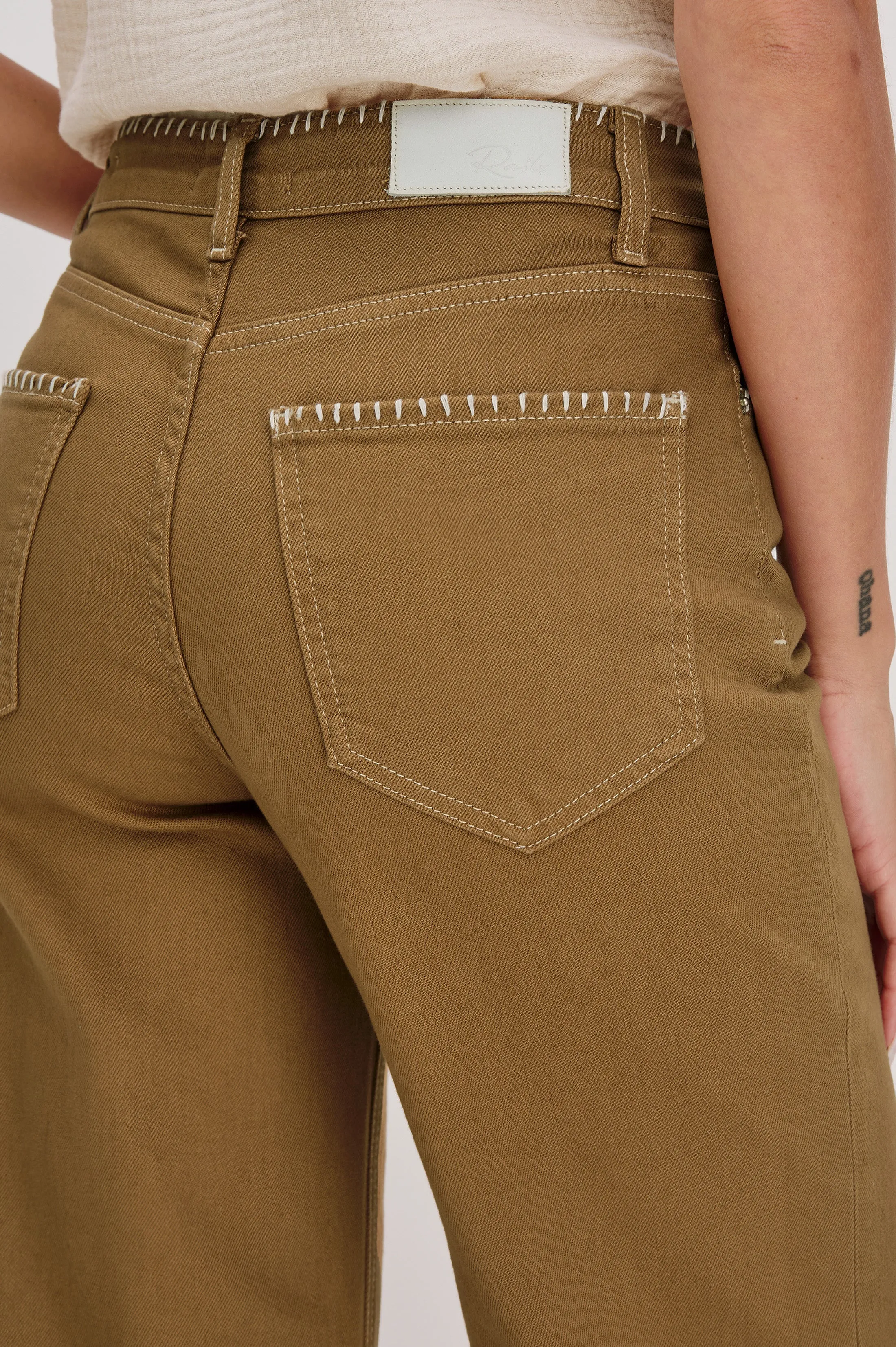 GETTY CROP WIDE LEG - SAFARI EMBROIDERED sold by Rails product image thumbnail 2
