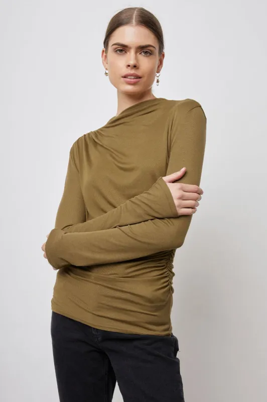 JOELLE TOP - OCHRE sold by Rails