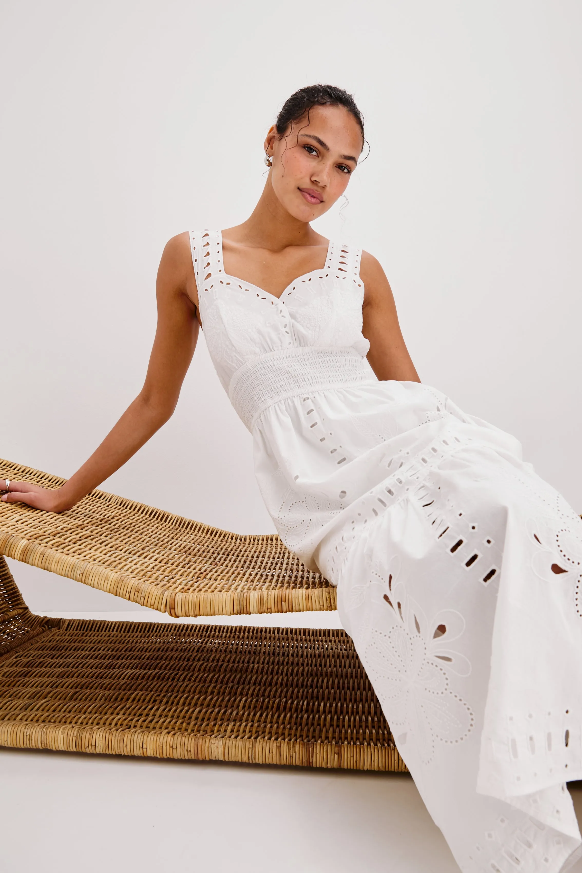 FAWN DRESS - WHITE sold by Rails product image thumbnail 4