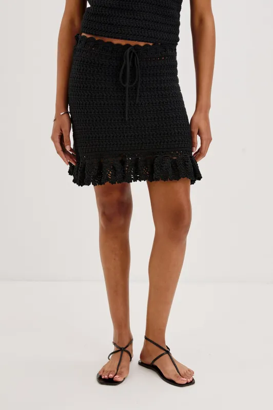 KAYLIE SKIRT - BLACK sold by Rails