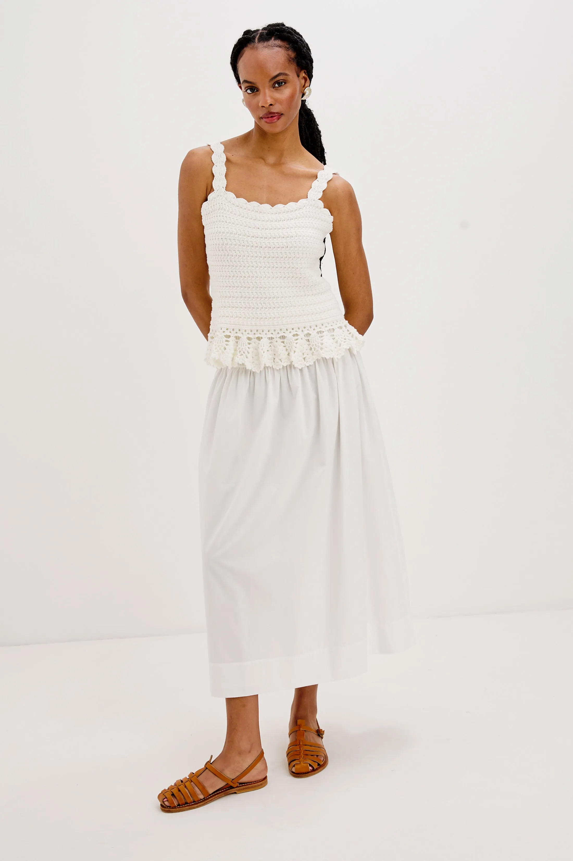 ALESSA SKIRT - WHITE sold by Rails product image thumbnail 3