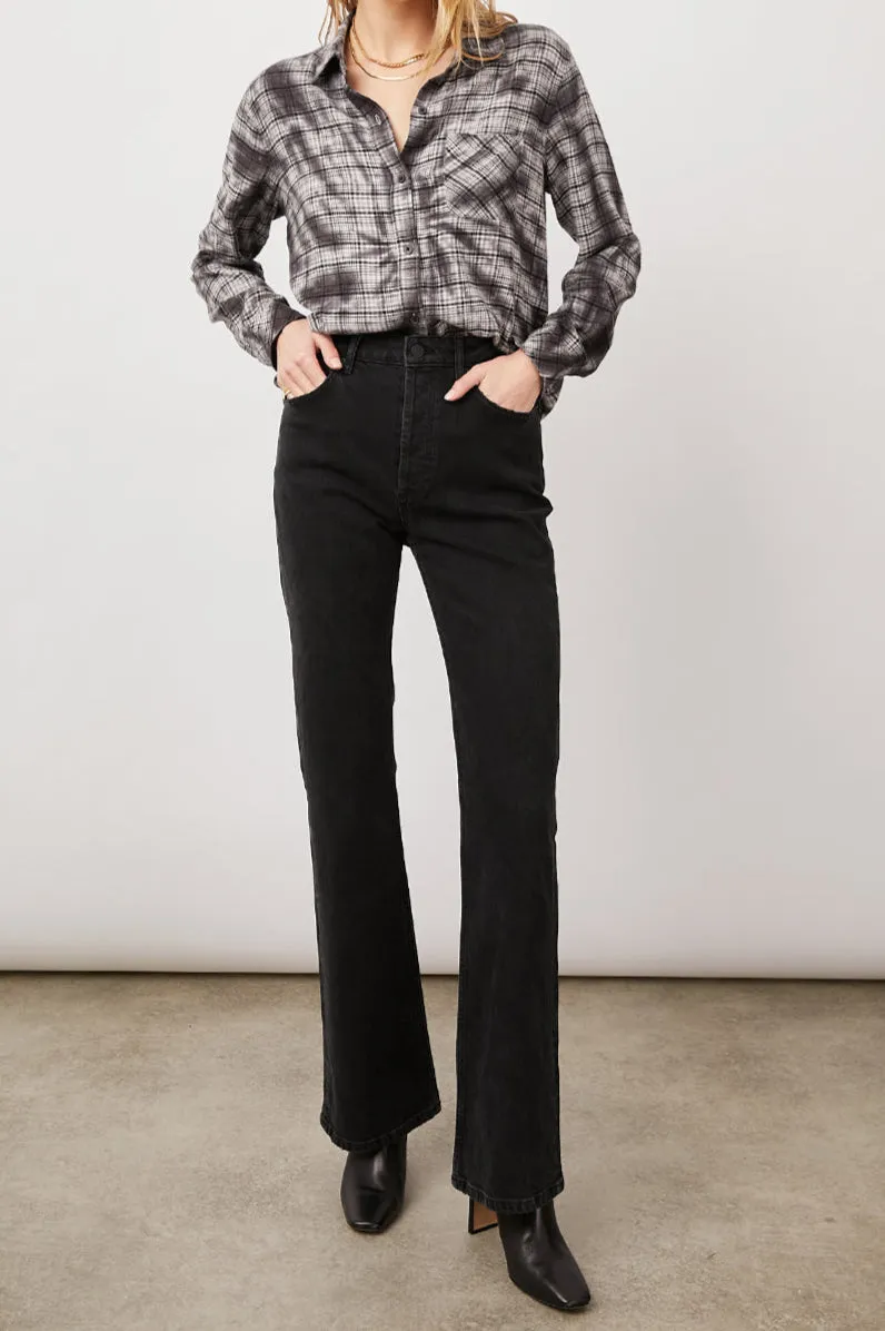 MILO SHIRT - BLACK SWIRL TIE DYE sold by Rails product image thumbnail 3