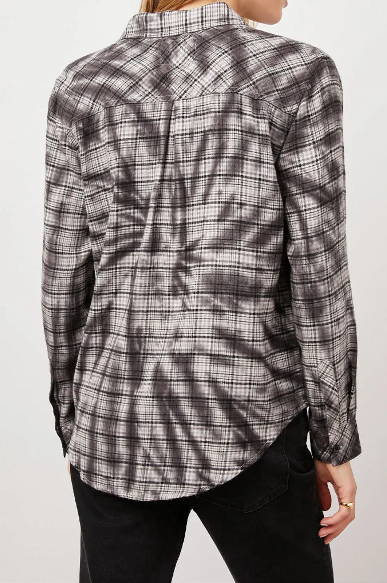 MILO SHIRT - BLACK SWIRL TIE DYE sold by Rails product image thumbnail 5