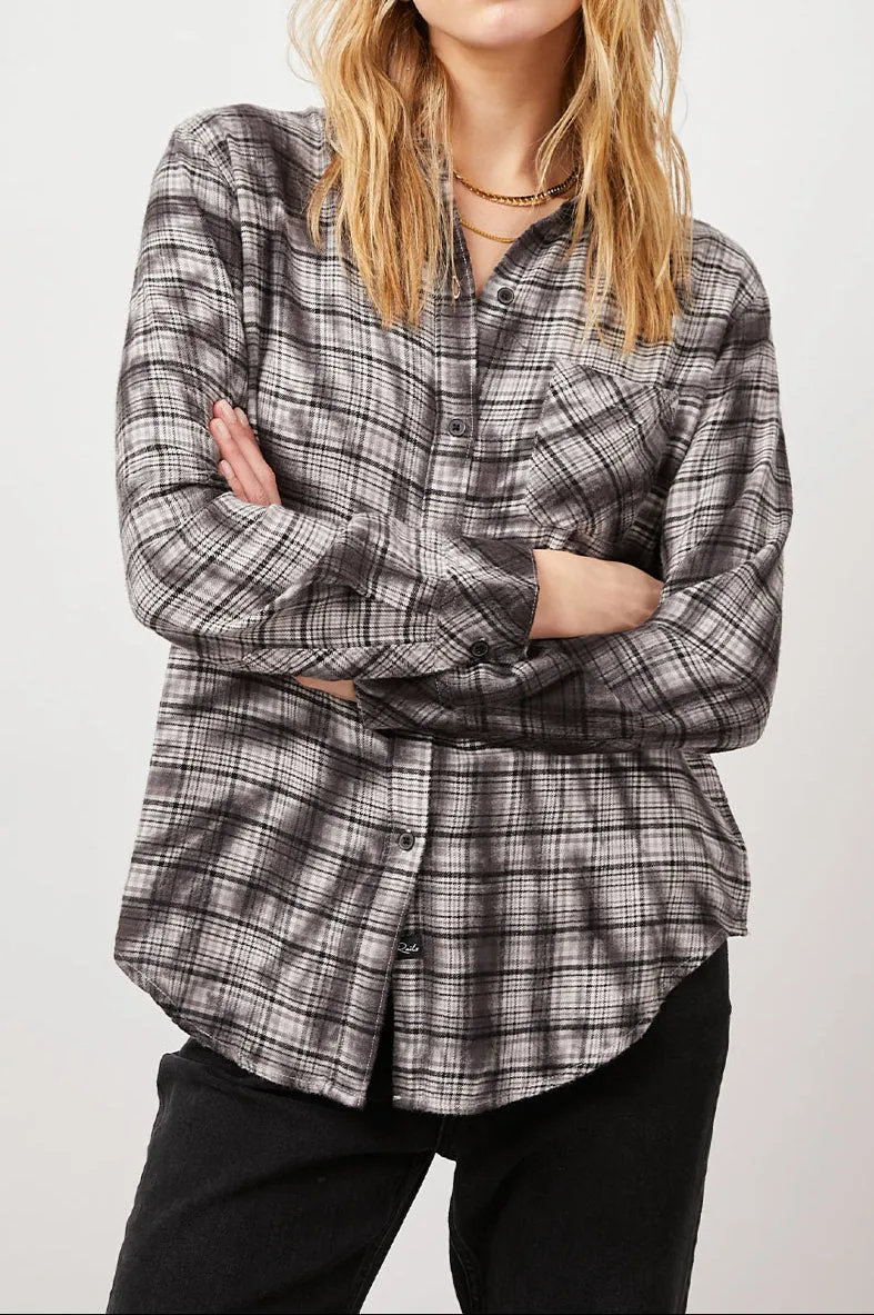 MILO SHIRT - BLACK SWIRL TIE DYE sold by Rails product image thumbnail 4