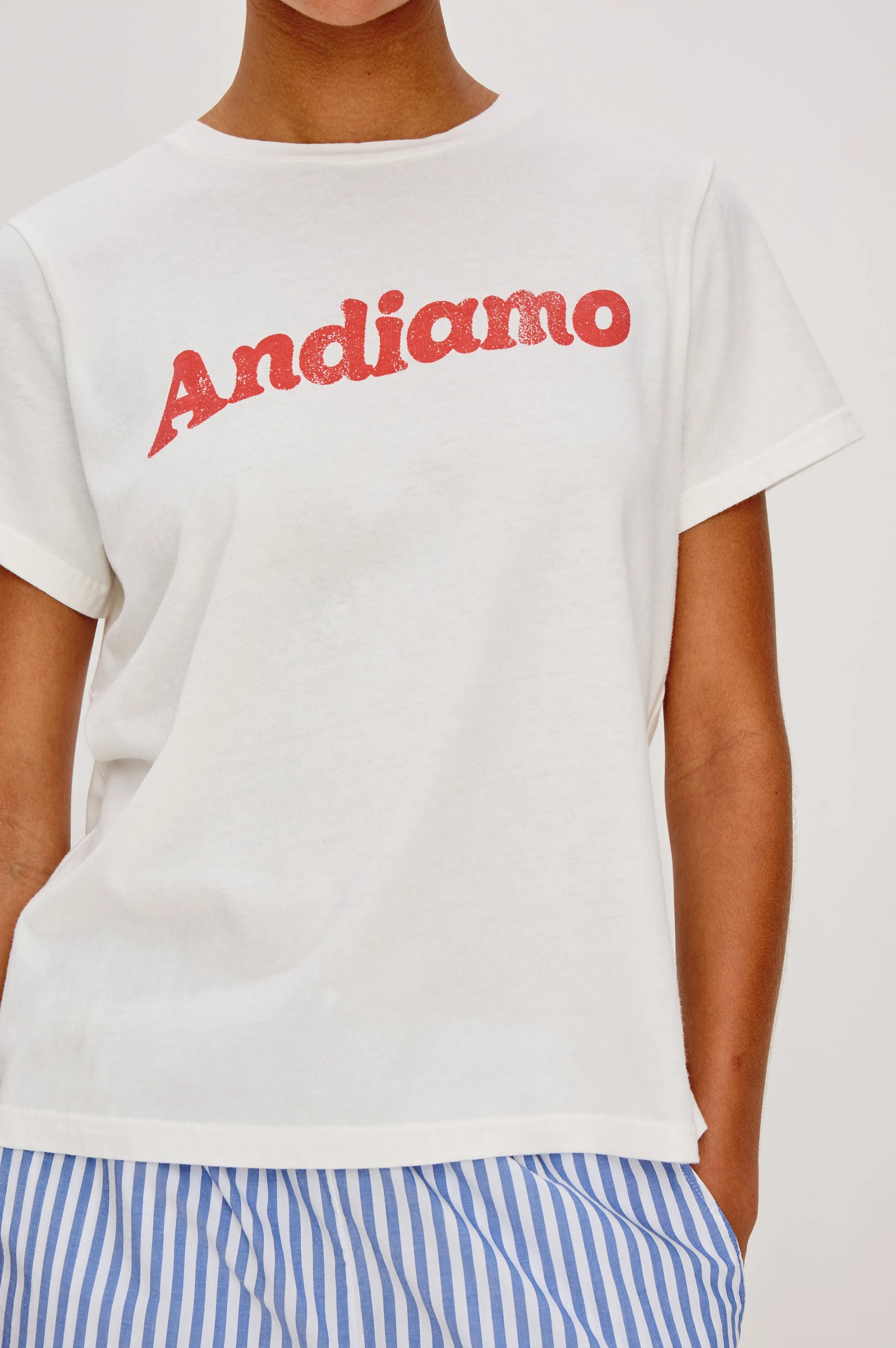 GIADZY X RAILS CLASSIC CREW NECK T-SHIRT - ANDIAMO sold by Rails product image thumbnail 2