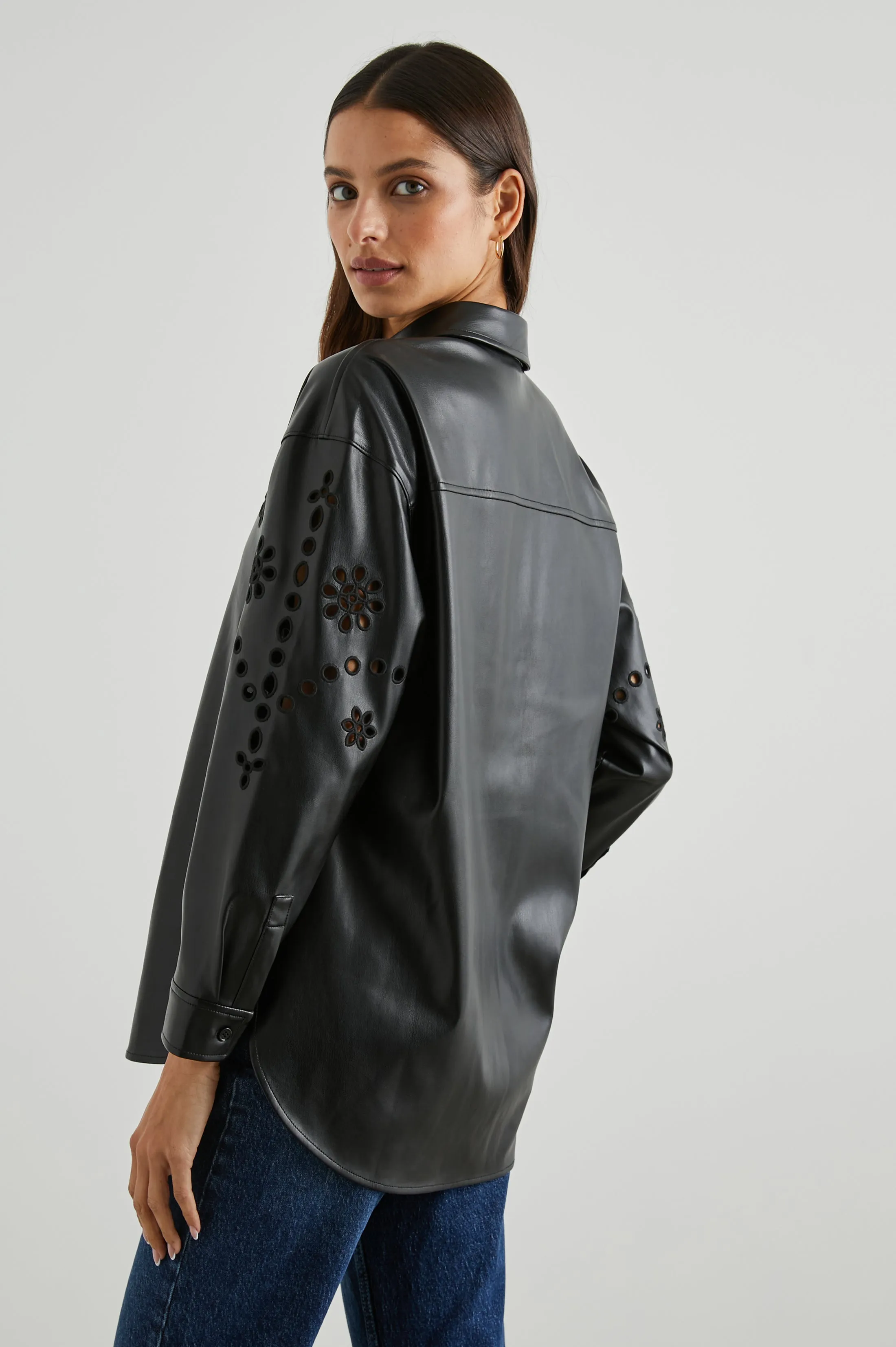 TAMSYN SHIRT - BLACK sold by Rails product image thumbnail 4