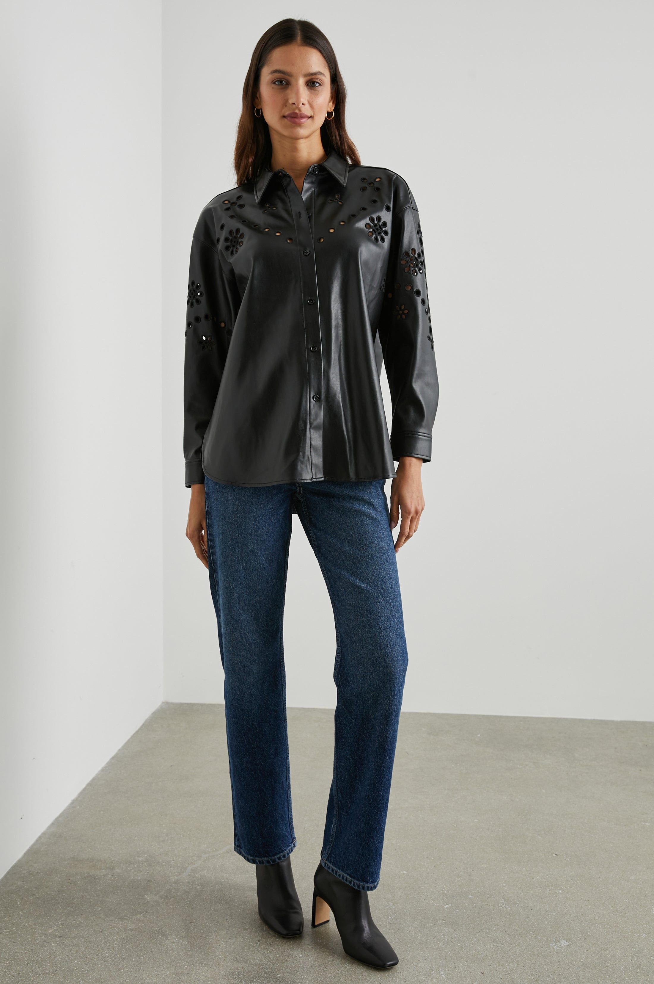 TAMSYN SHIRT - BLACK sold by Rails product image thumbnail 3