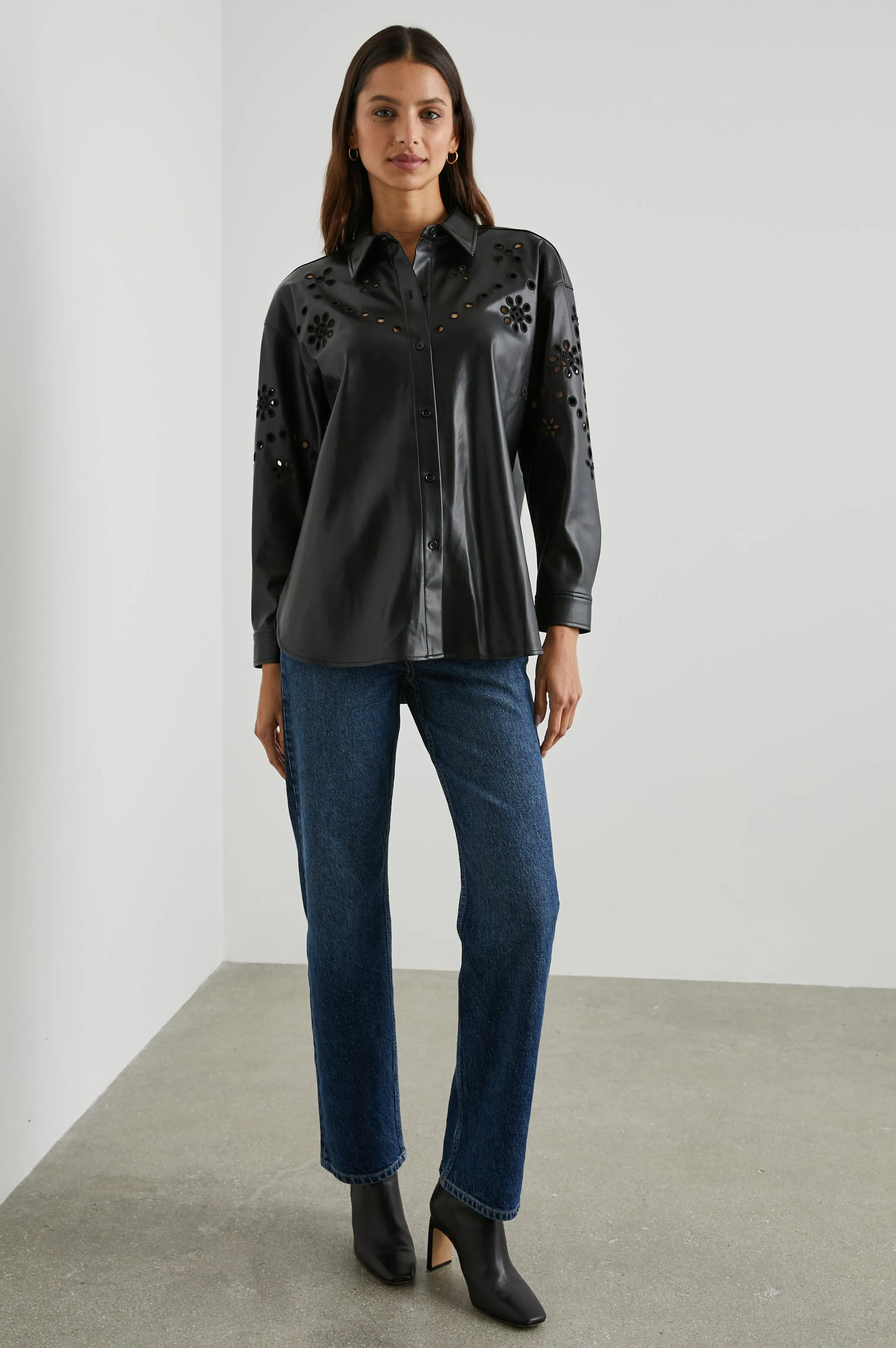 TAMSYN SHIRT - BLACK sold by Rails product image thumbnail 3