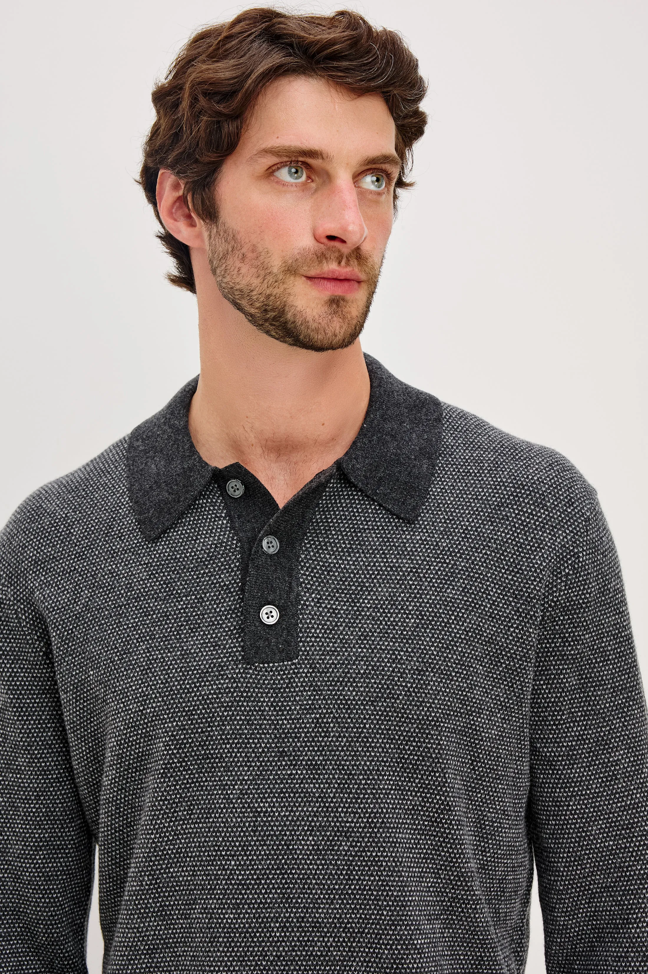 ANDERS SWEATER - CHARCOAL ICE sold by Rails product image thumbnail 4