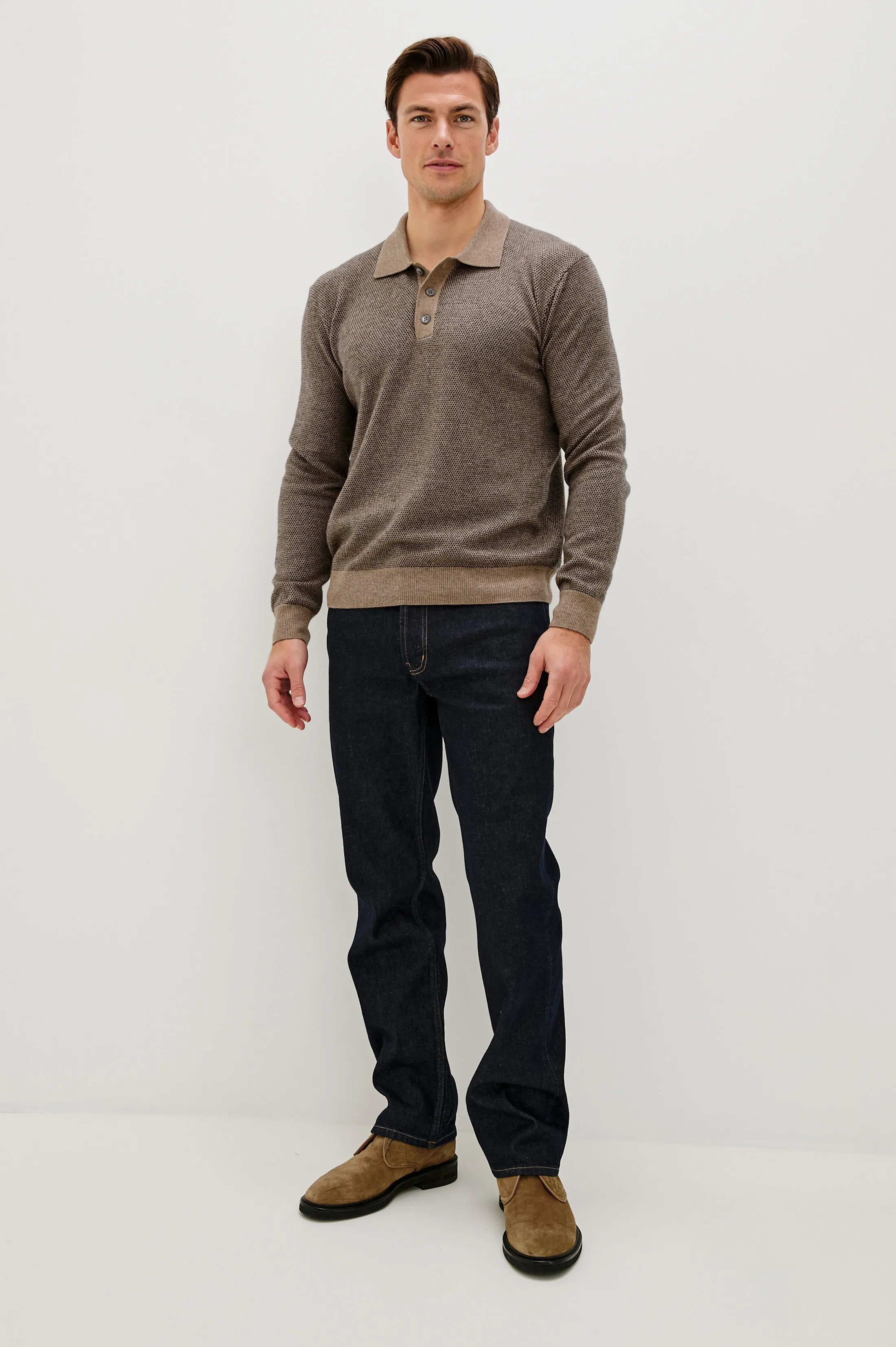 ANDERS SWEATER - FLAX NAVY sold by Rails product image thumbnail 4