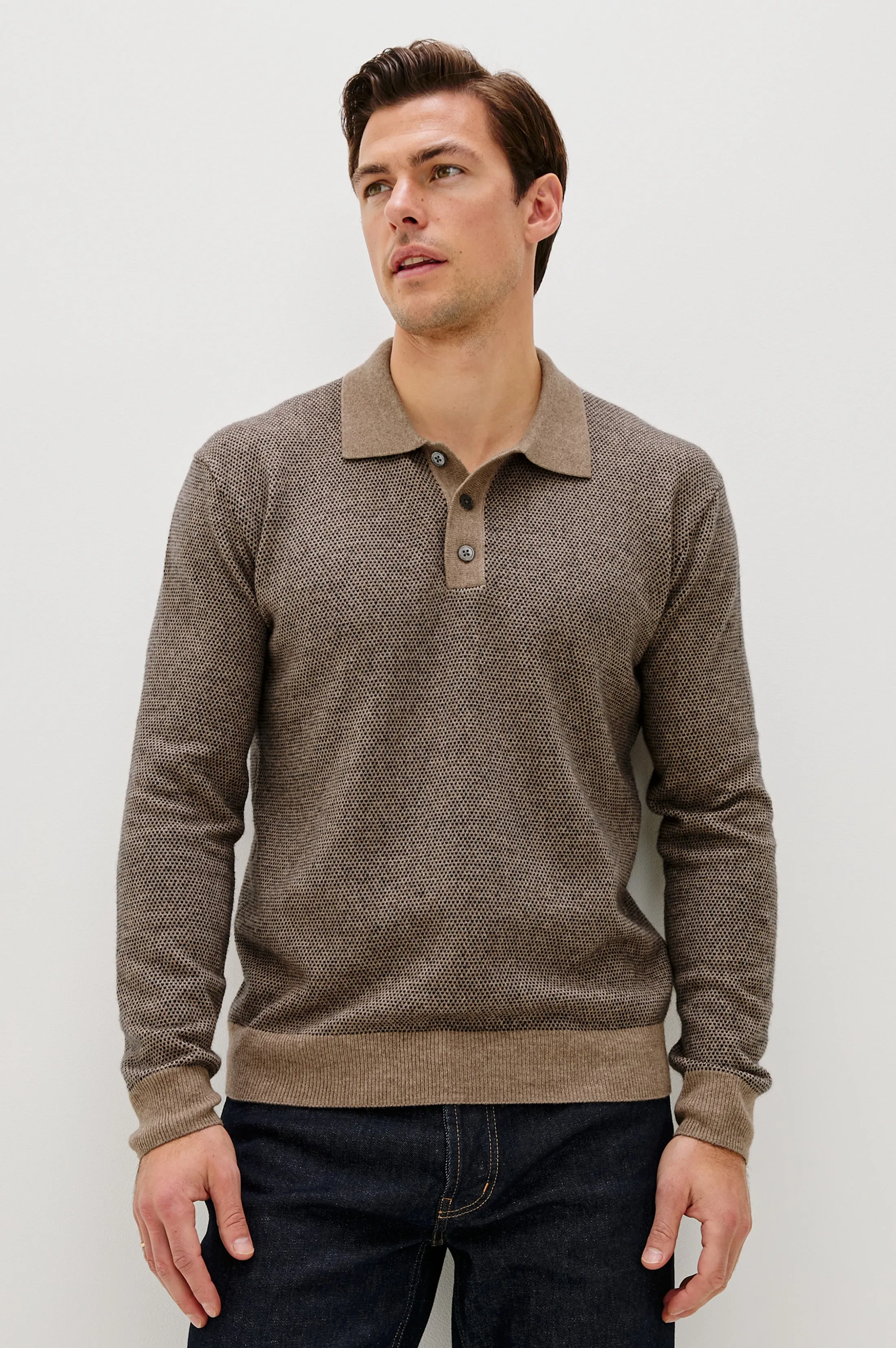 ANDERS SWEATER - FLAX NAVY sold by Rails product image thumbnail 2