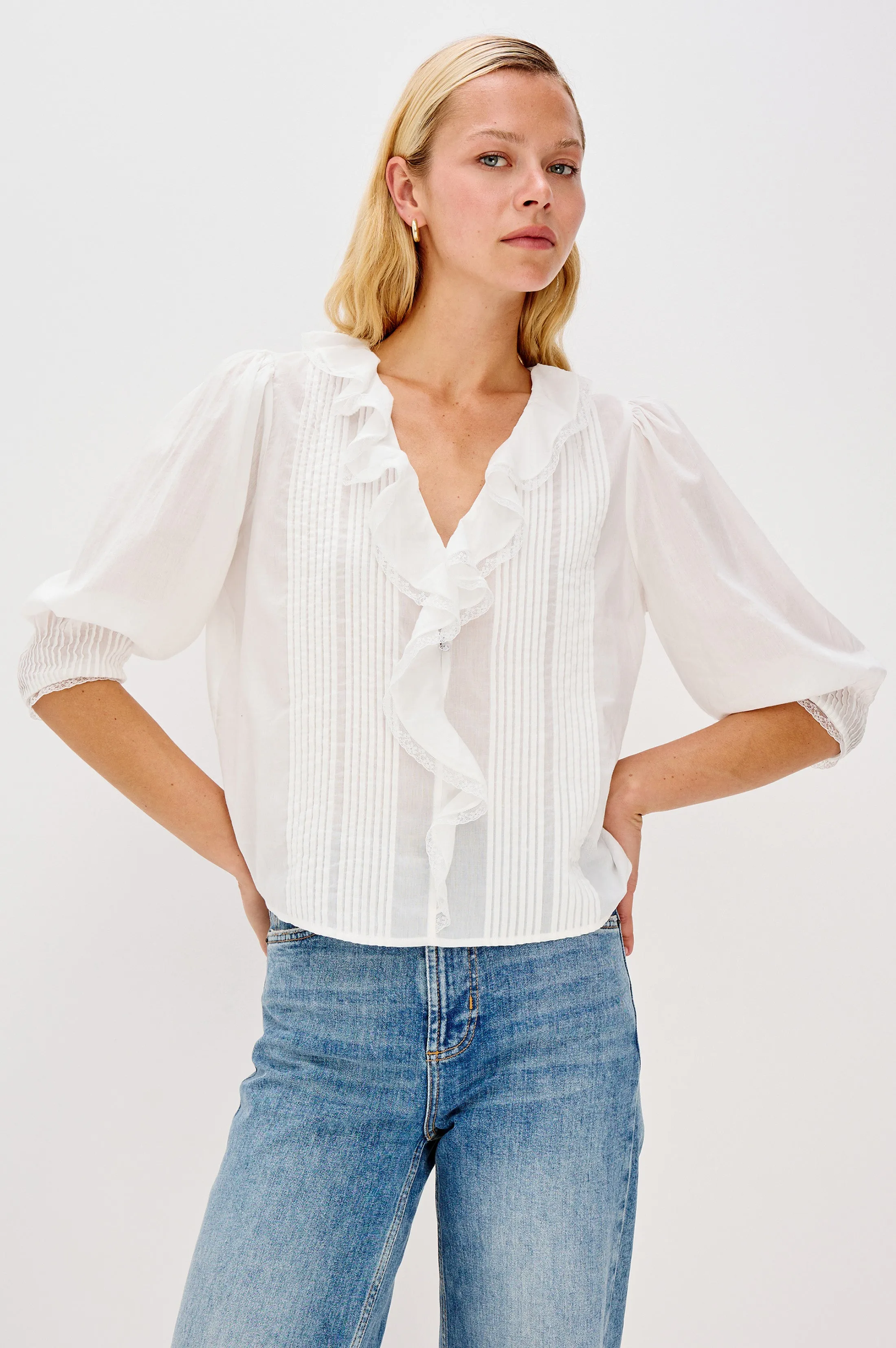 MARE SHIRT - WHITE sold by Rails