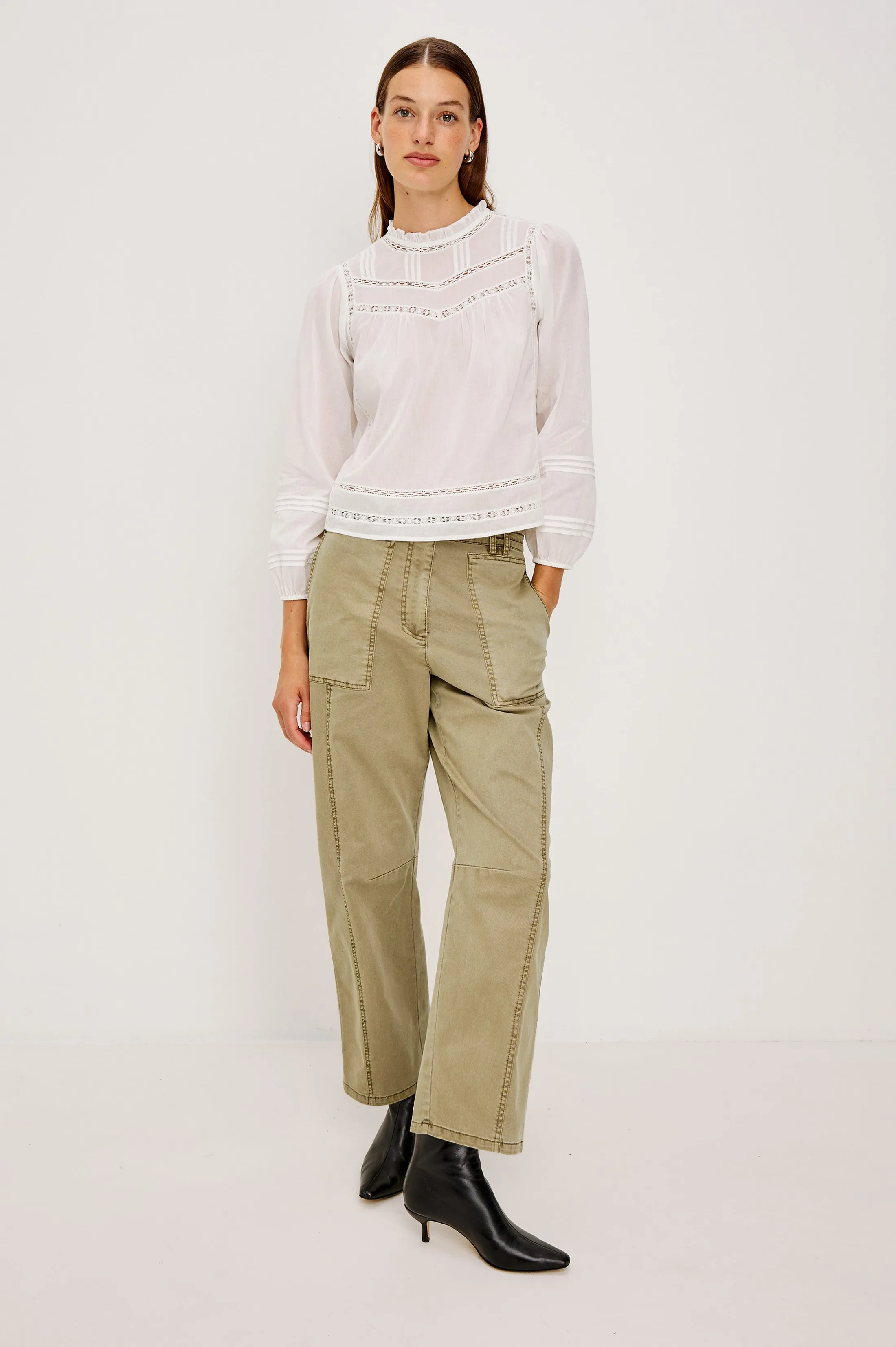 LUNAR PANT - LIGHT OLIVE sold by Rails product image thumbnail 3