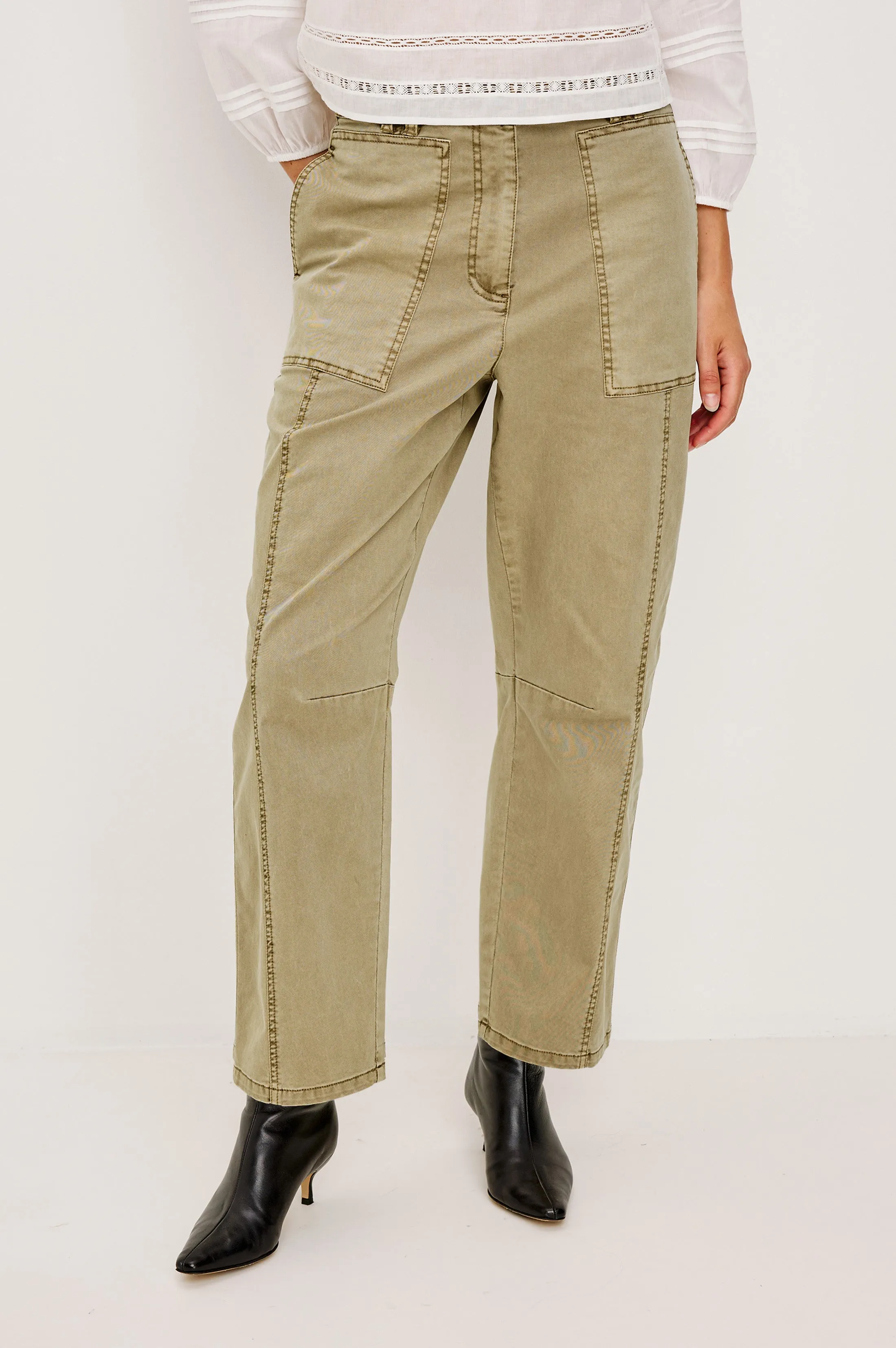 LUNAR PANT - LIGHT OLIVE sold by Rails