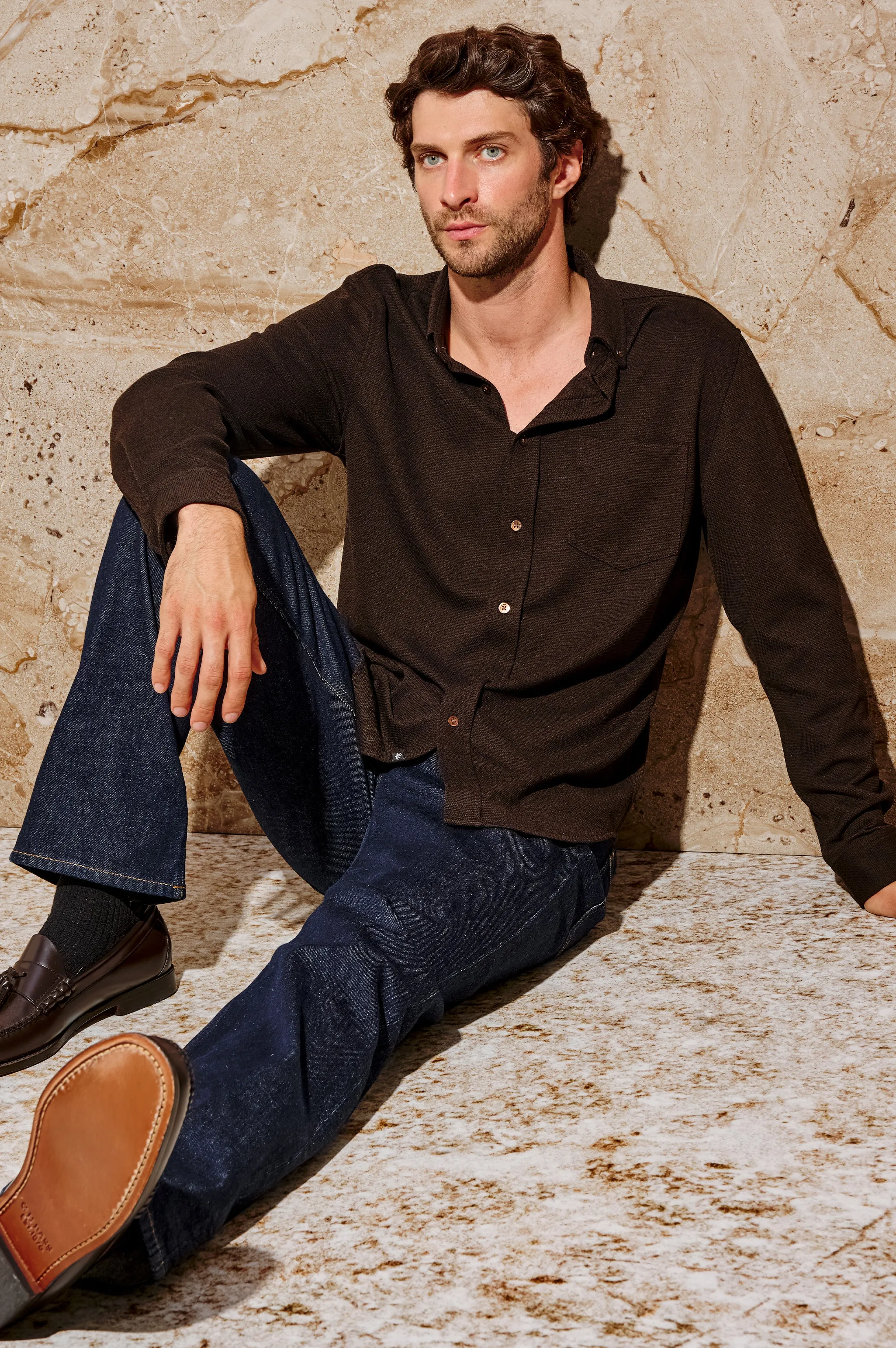 VINCENT SHIRT - ESPRESSO sold by Rails product image thumbnail 4