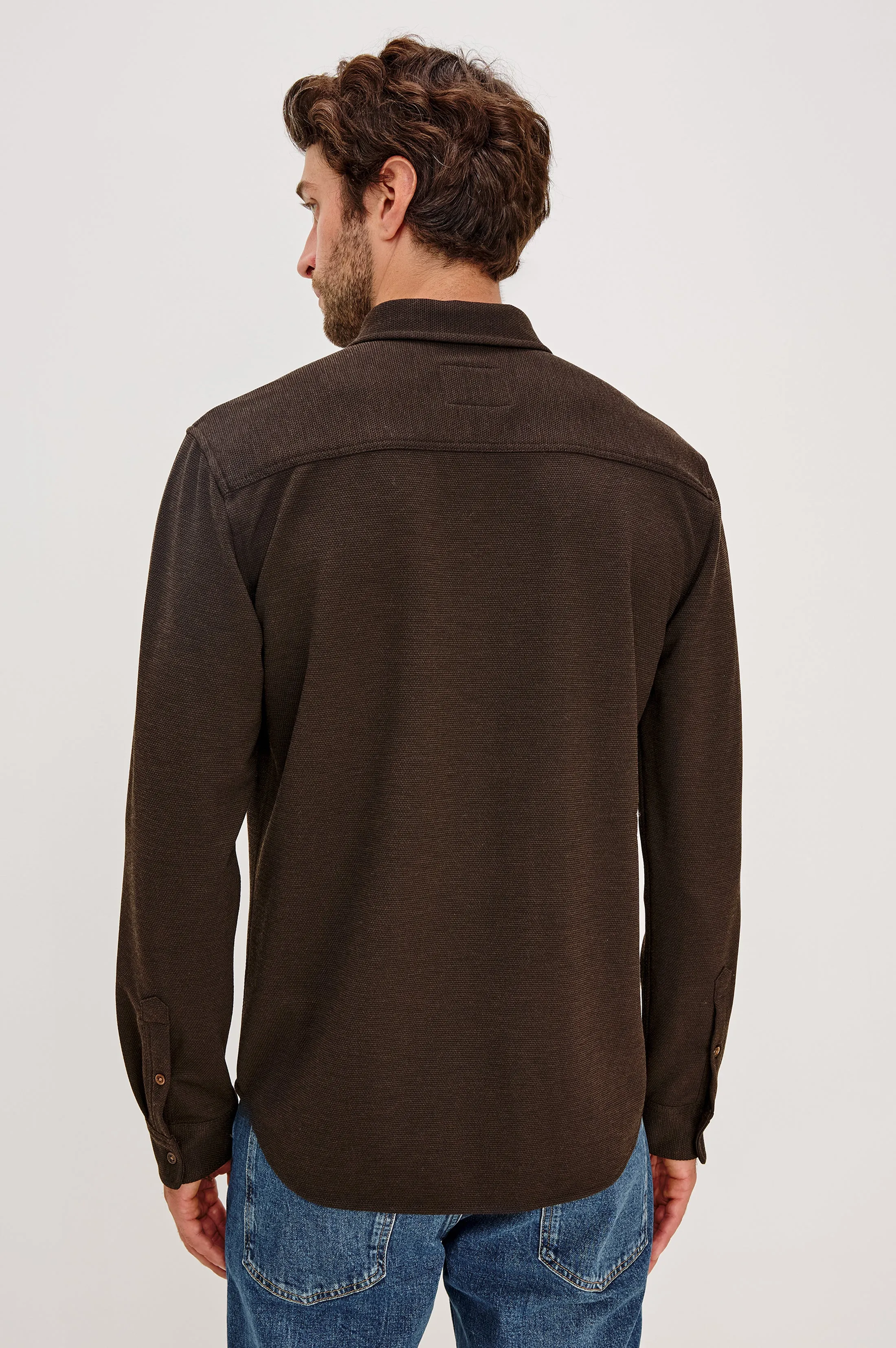 VINCENT SHIRT - ESPRESSO sold by Rails product image thumbnail 5