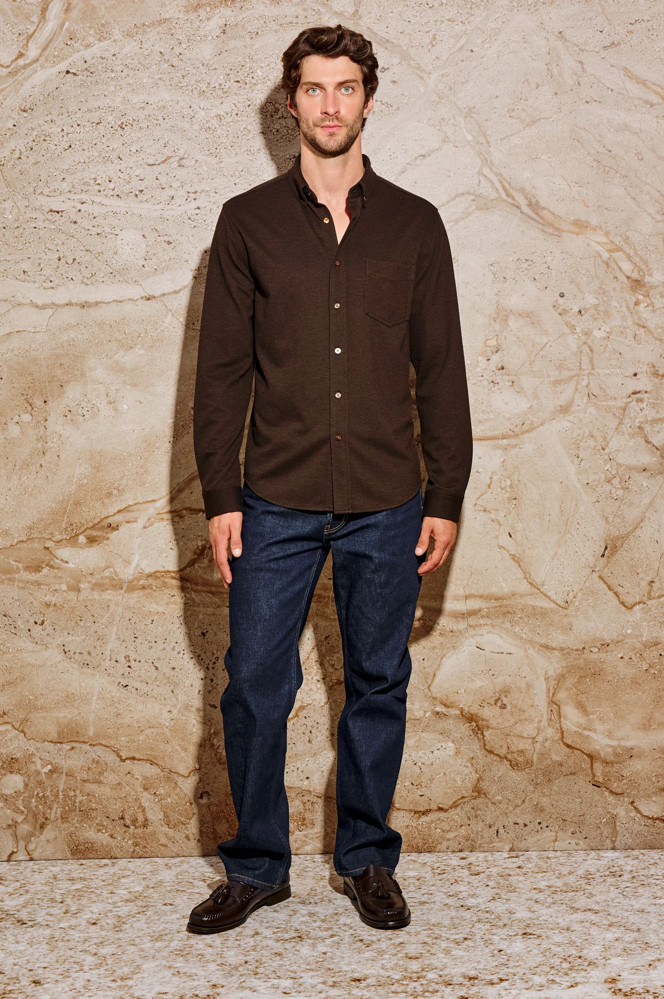 VINCENT SHIRT - ESPRESSO sold by Rails product image thumbnail 3