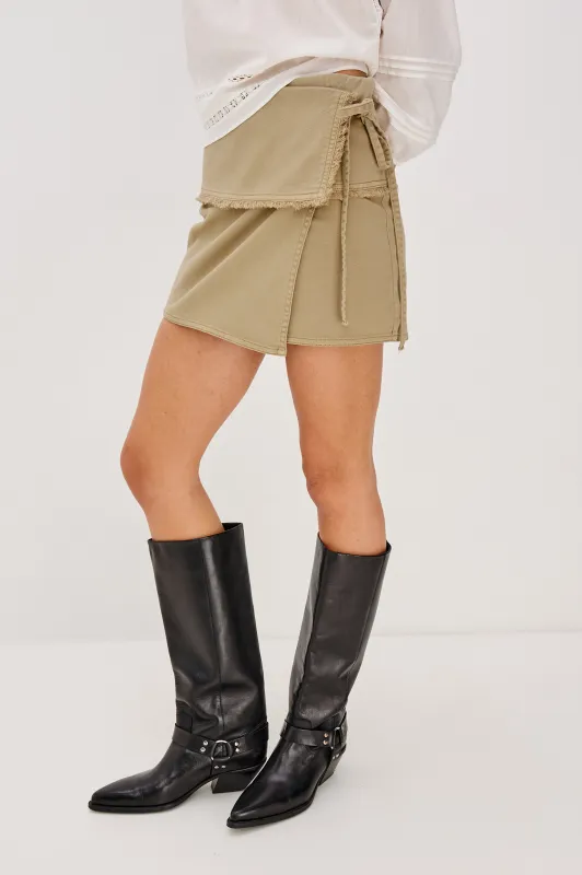 TAMARIN SKIRT - LIGHT OLIVE sold by Rails