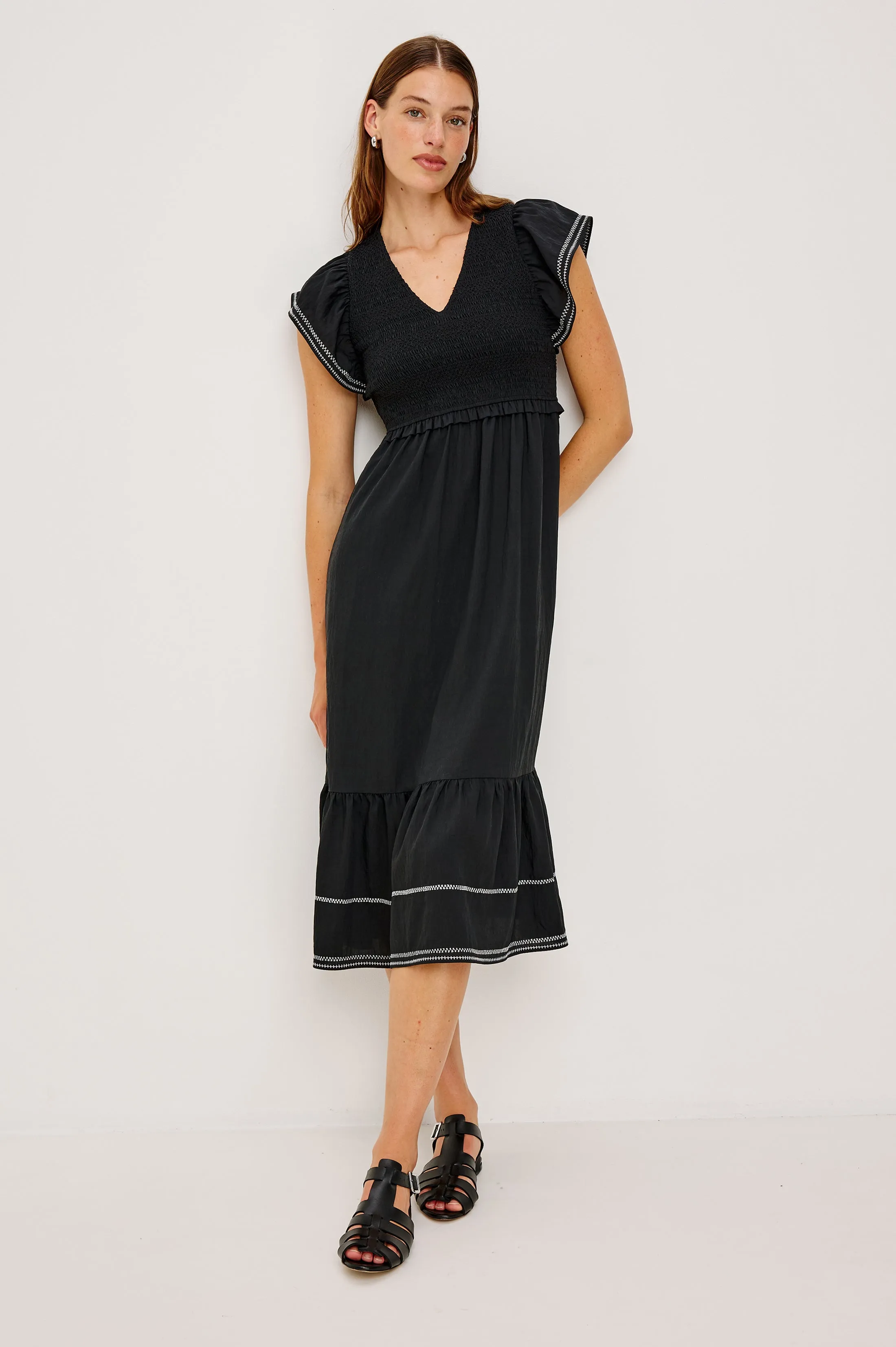CLEMENTINE DRESS - BLACK sold by Rails