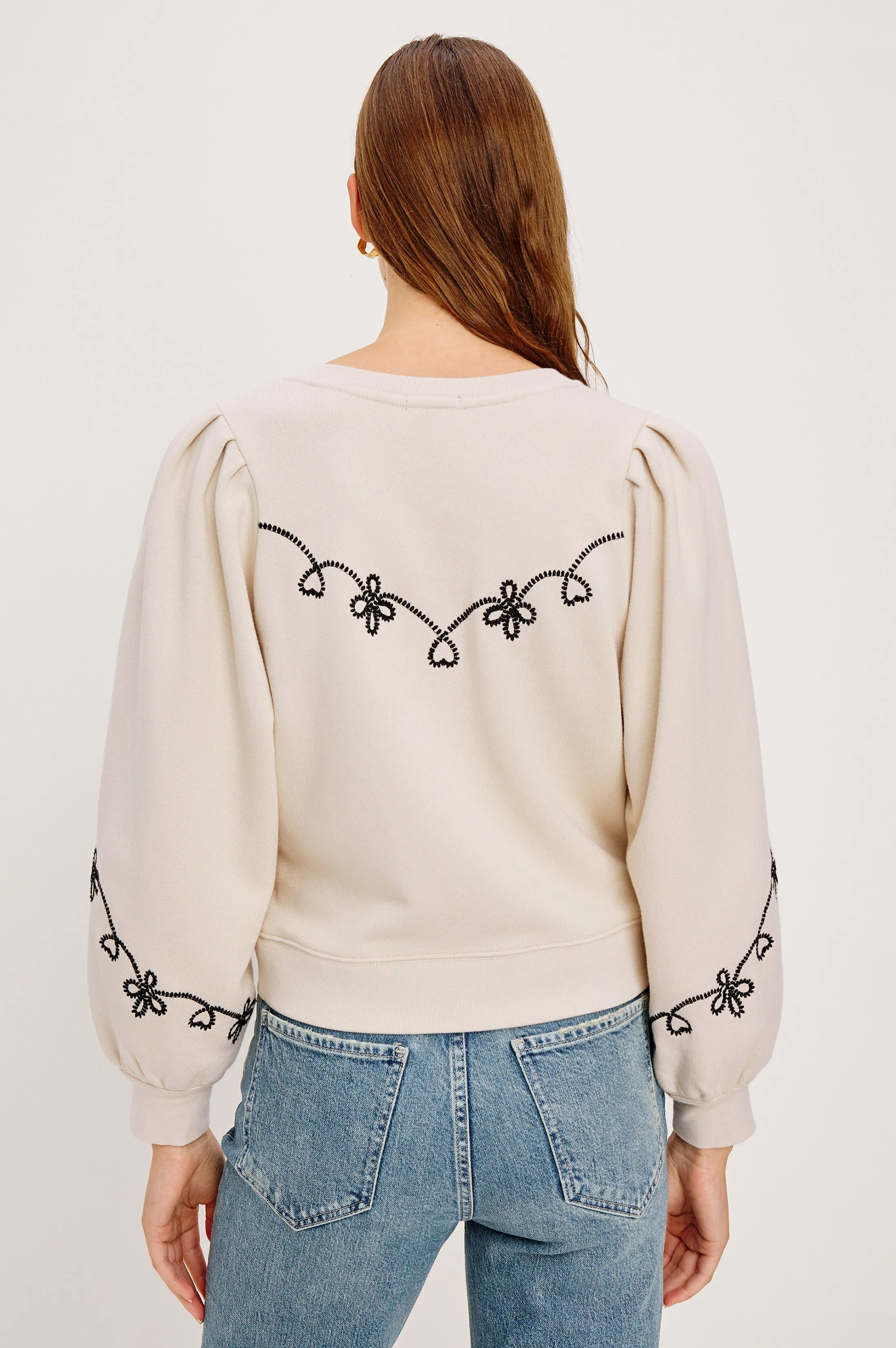 HANNE SWEATSHIRT - ECRU sold by Rails product image thumbnail 5