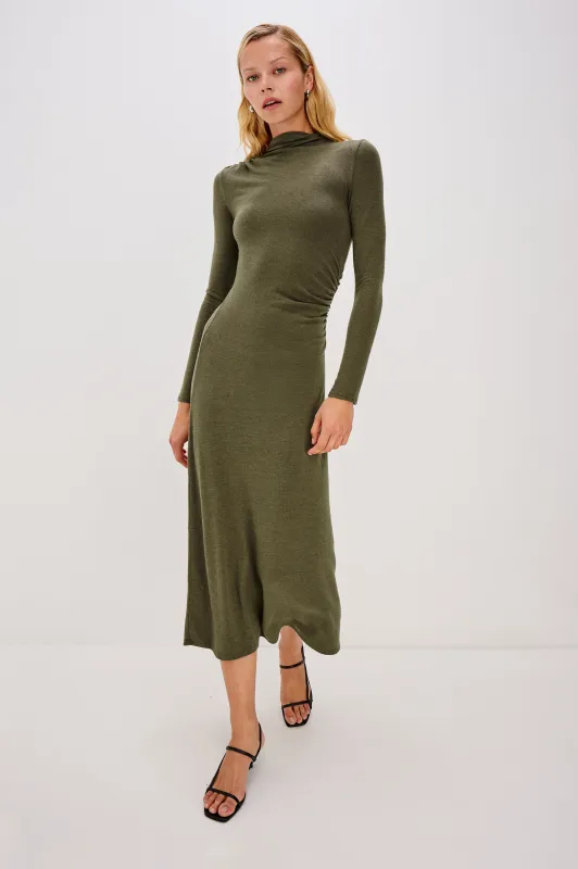 MARGARET DRESS - HEATHER OLIVE sold by Rails