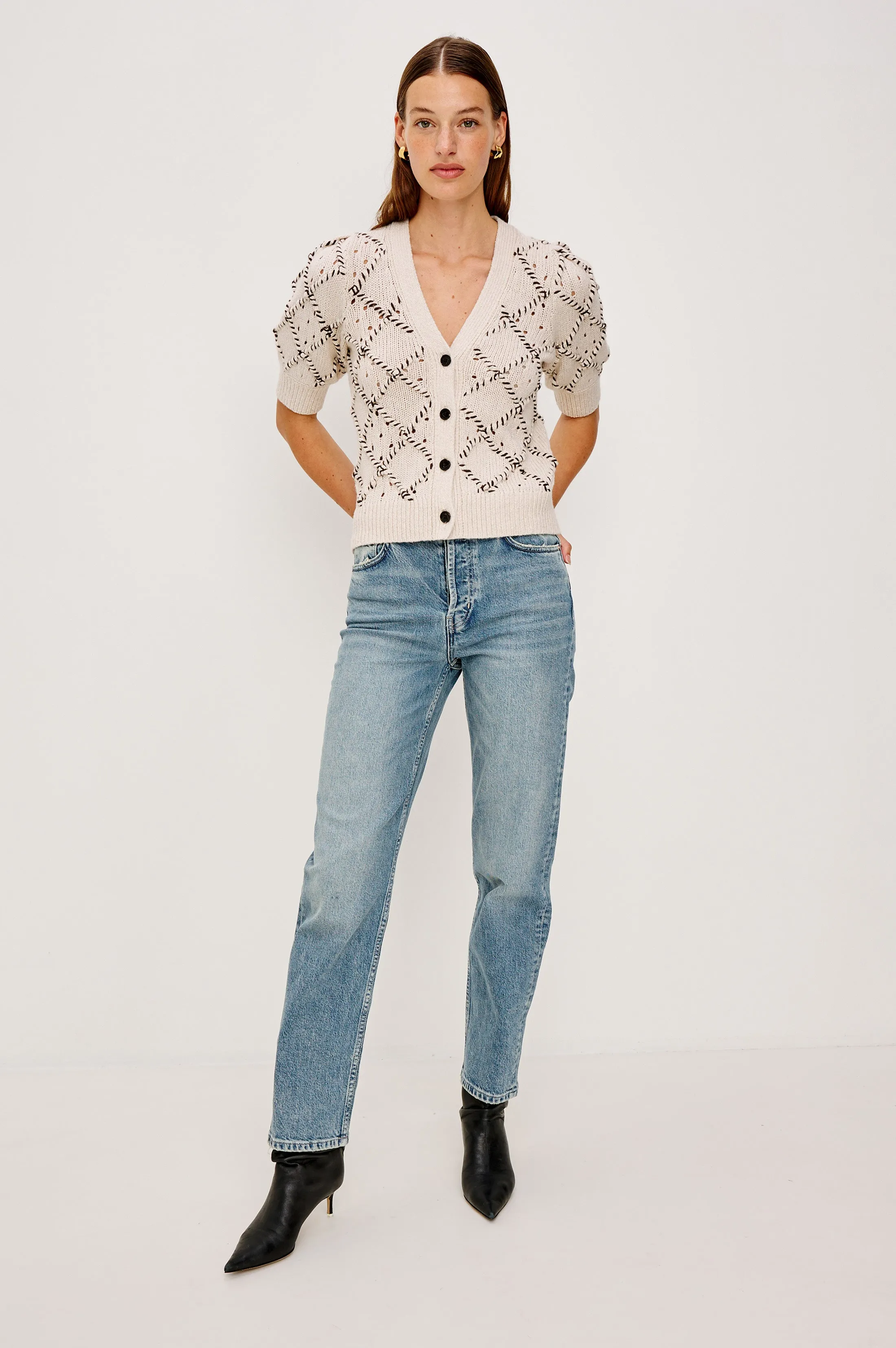 ISLA CARDIGAN - OAT sold by Rails product image thumbnail 4