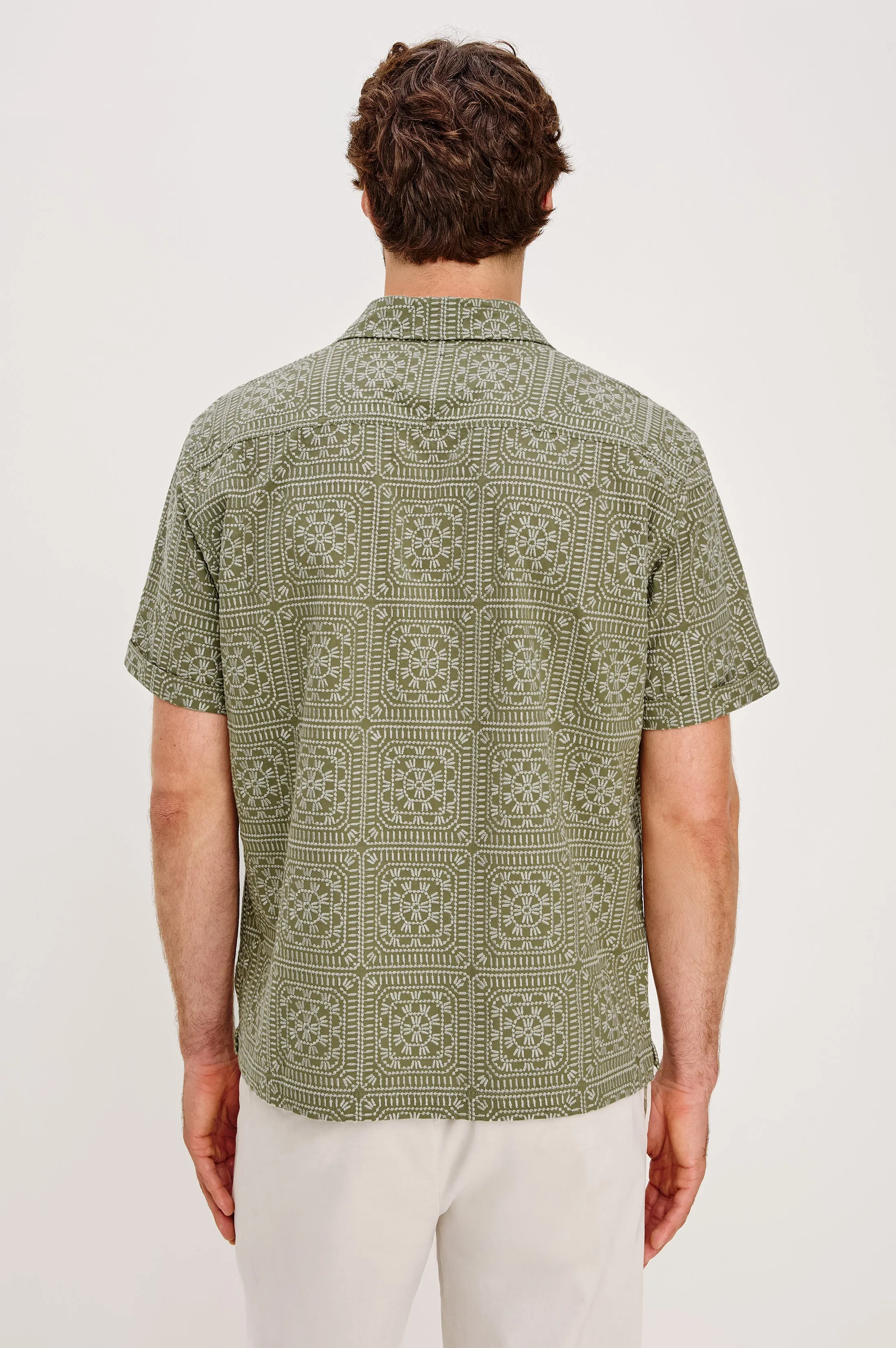 TYLER SHIRT - SURPLUS SAGE SQUARES sold by Rails product image thumbnail 5
