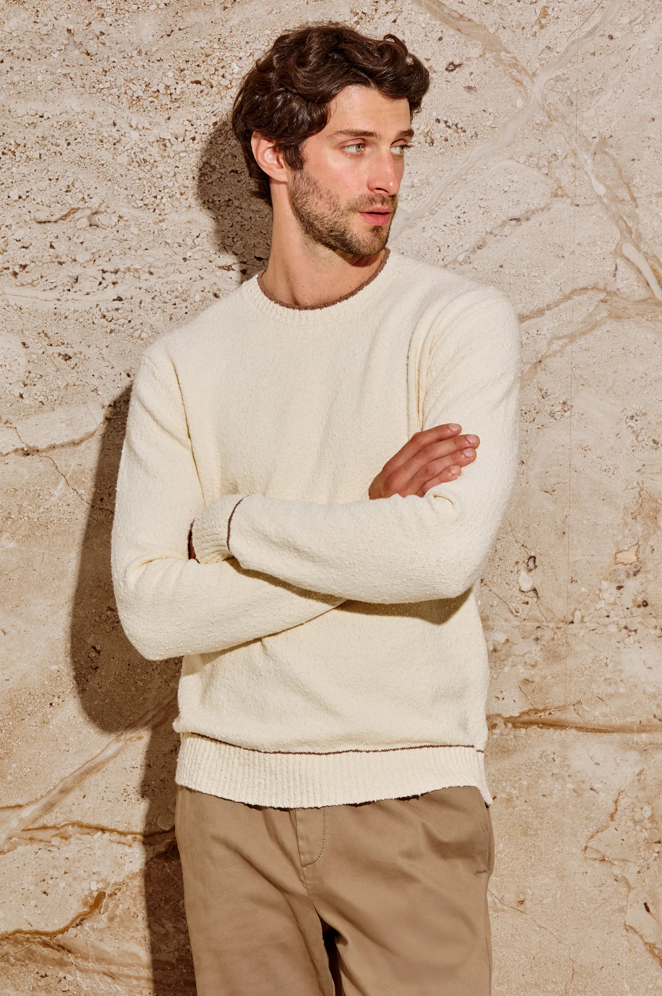 FRANCO SWEATER - CREAM sold by Rails