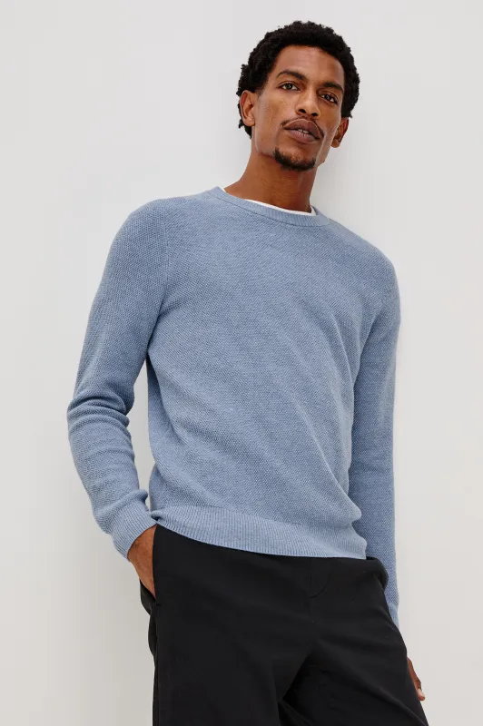 VANN SWEATER - LIGHT BLUE HEATHER made by Rails