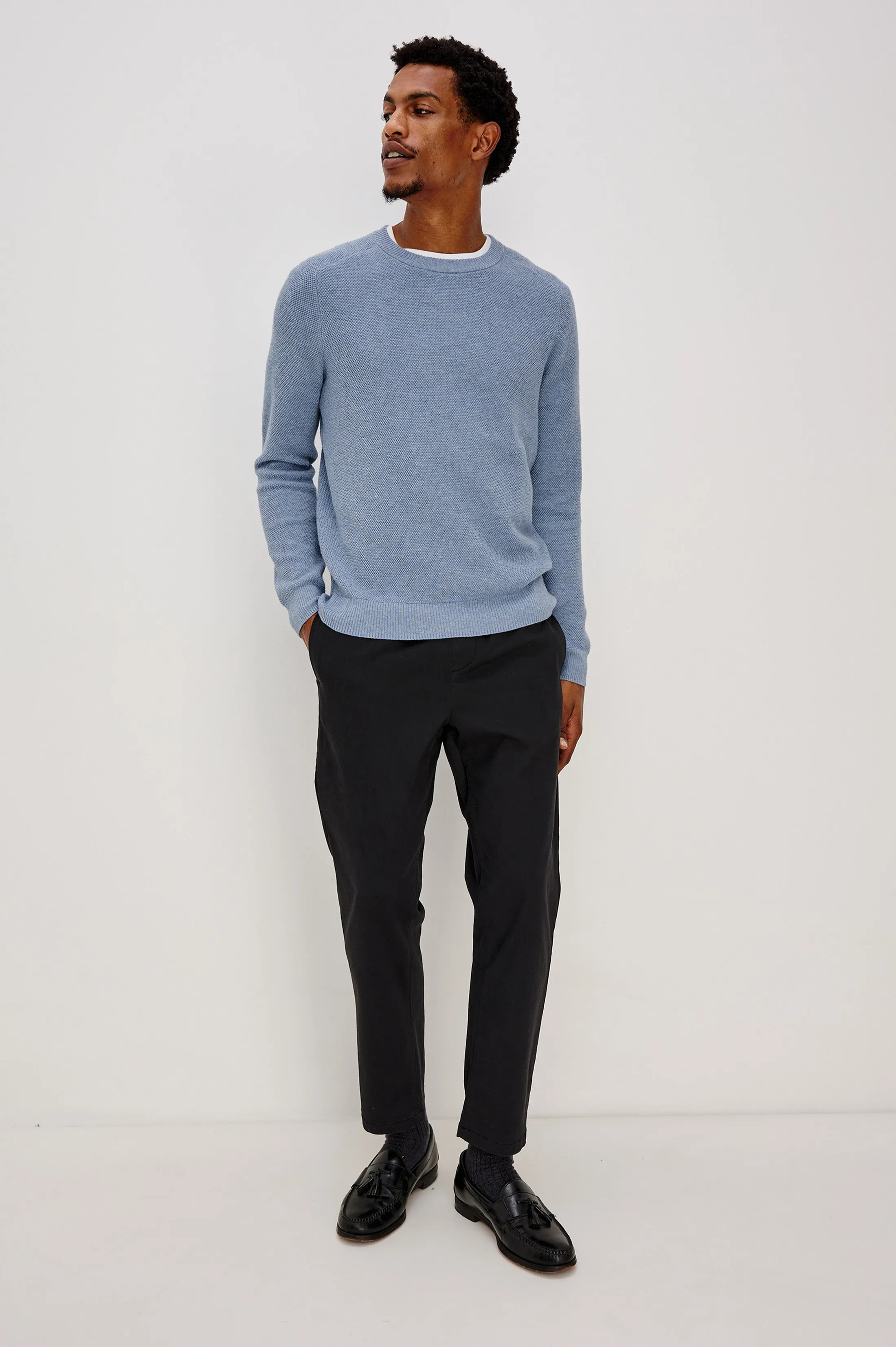 VANN SWEATER - LIGHT BLUE HEATHER sold by Rails product image thumbnail 3