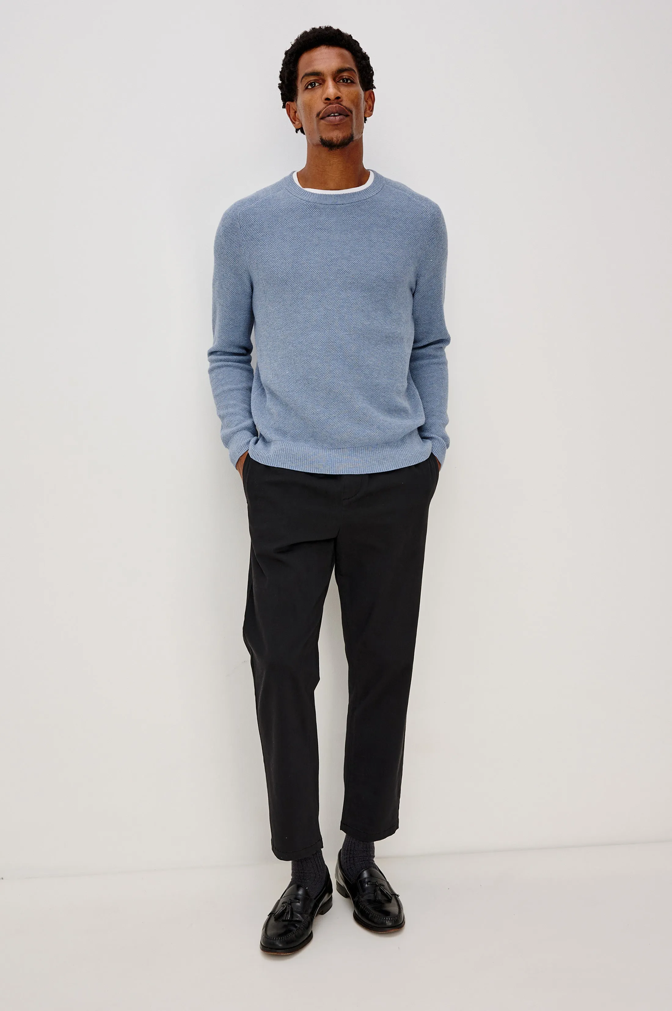 VANN SWEATER - LIGHT BLUE HEATHER sold by Rails product image thumbnail 4