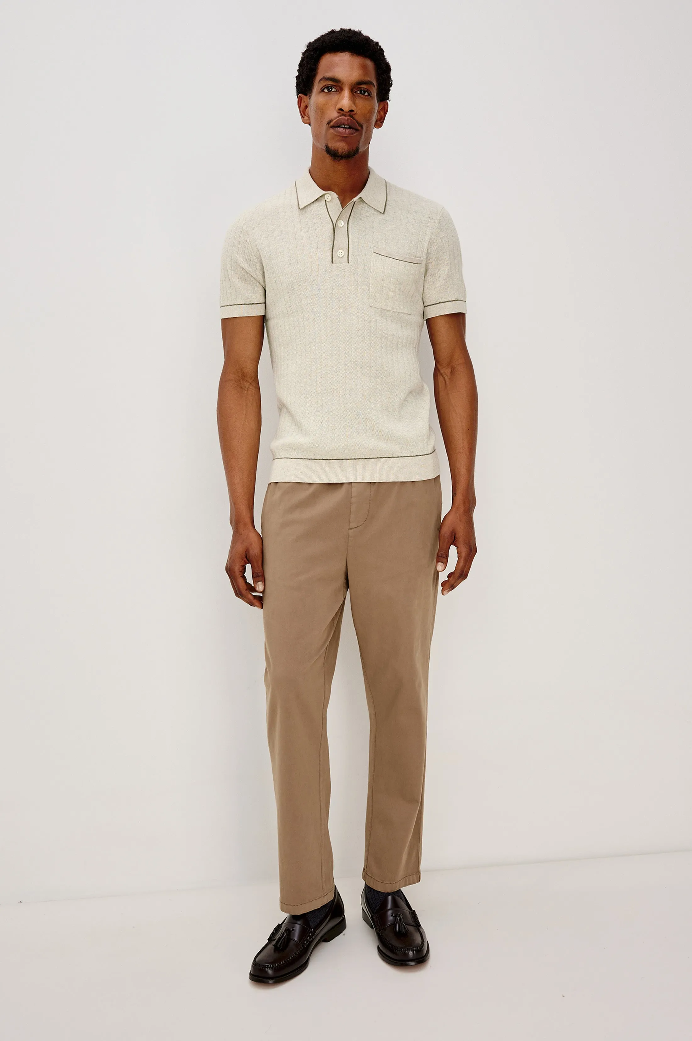 HARDY POLO SHIRT - OAT HEATHER sold by Rails product image thumbnail 3