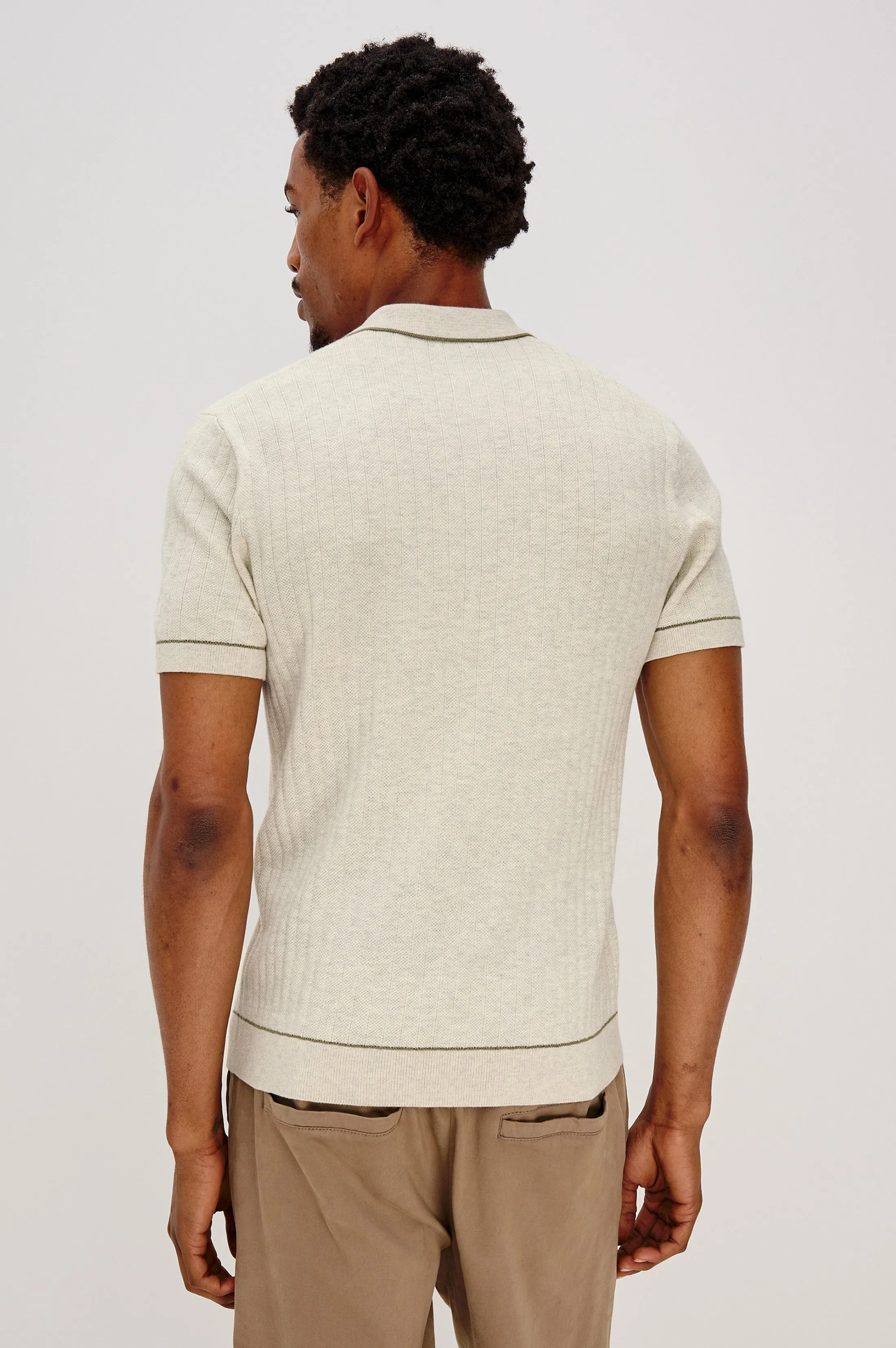 HARDY POLO SHIRT - OAT HEATHER sold by Rails product image thumbnail 4