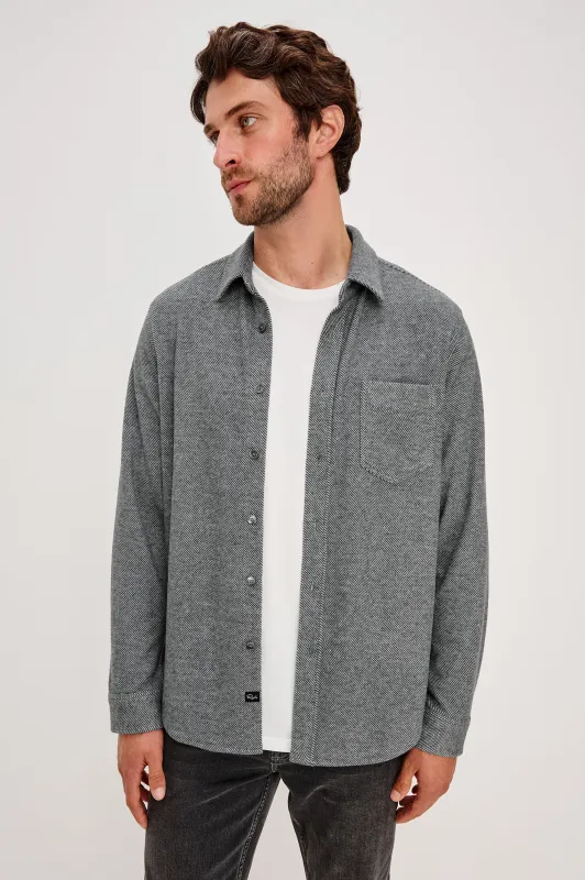 HAWKE SHIRT - CHARCOAL TWILL sold by Rails